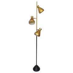 Unique Gino Sarfatti Variant Floor Lamp for Lumen, Italy, 1950s