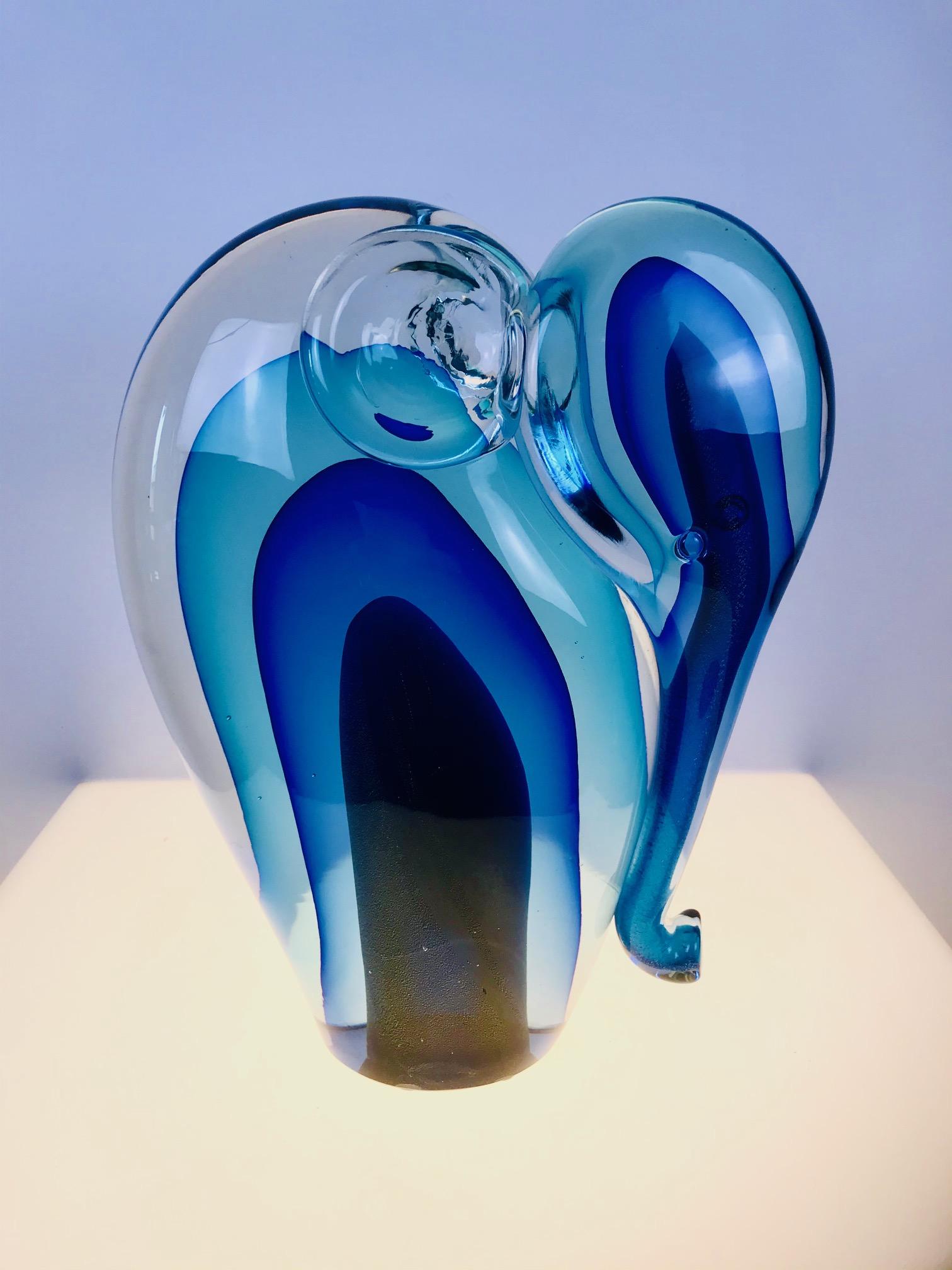 Modern Unique Glass Sculpture of a 