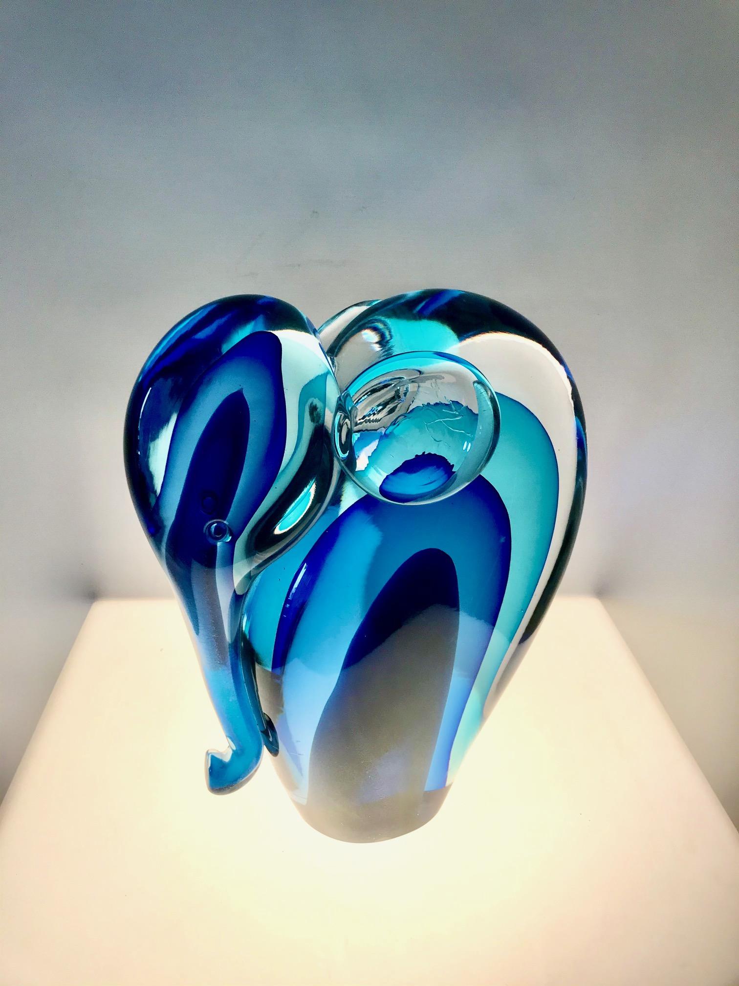 Italian Unique Glass Sculpture of a 