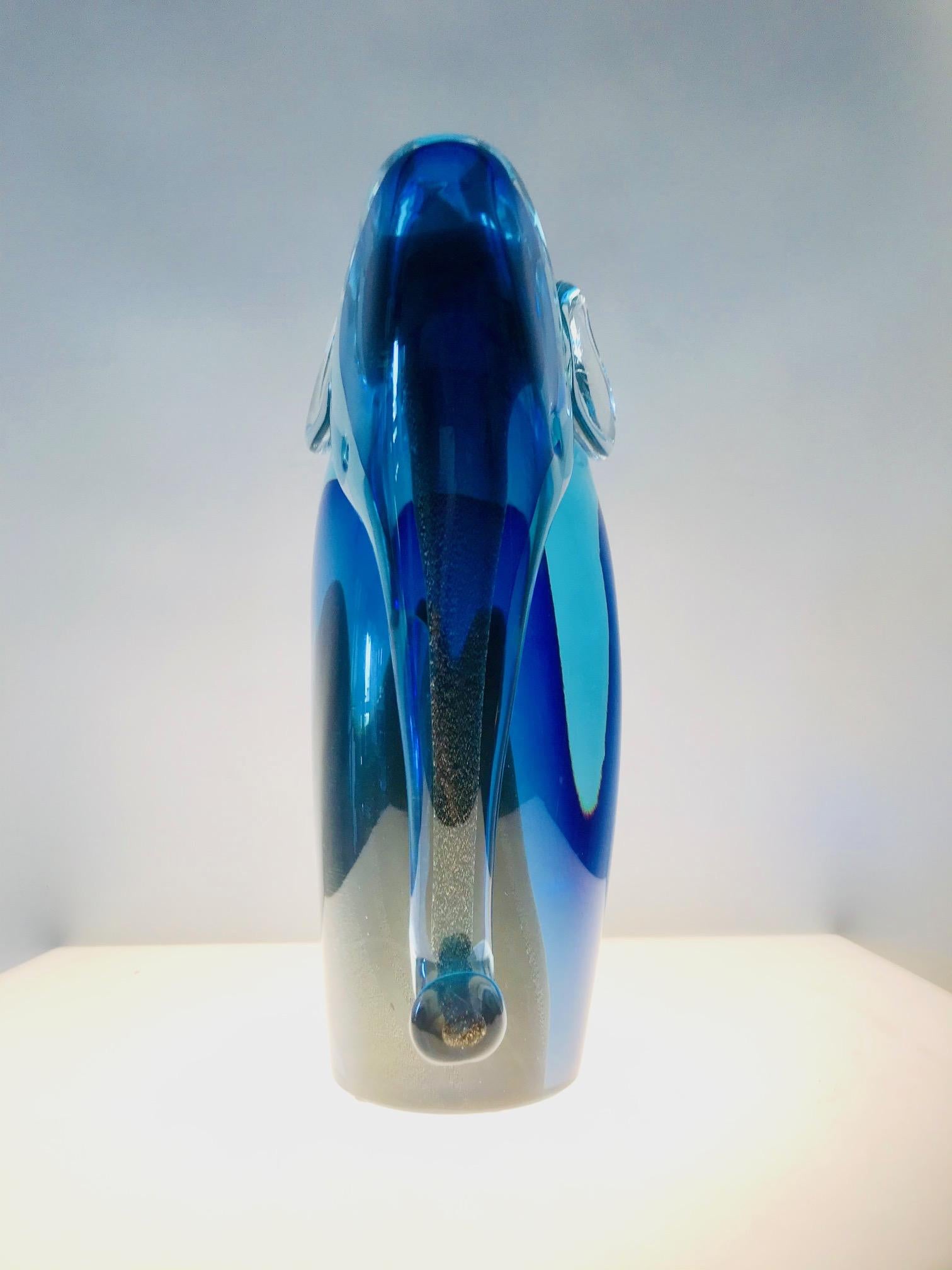 Hand-Crafted Unique Glass Sculpture of a 