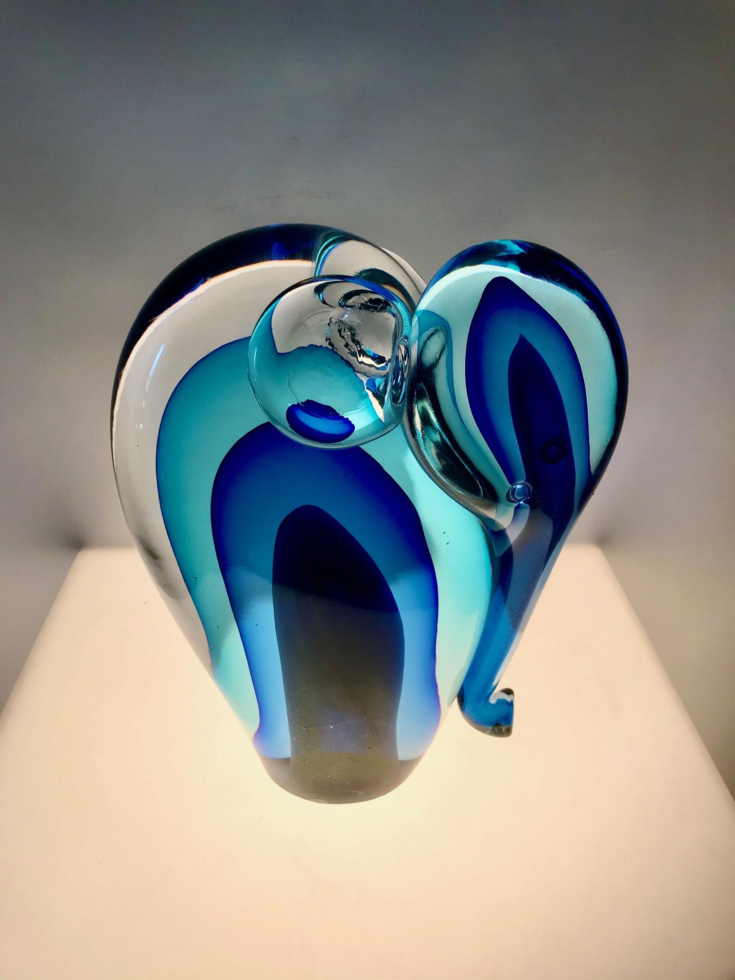 Unique Glass Sculpture of a 