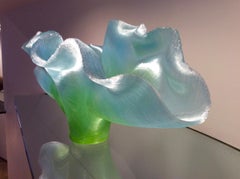 Unique Glass Sculpture,  'Ondeggiare'  by Toots Zynsky, 2019