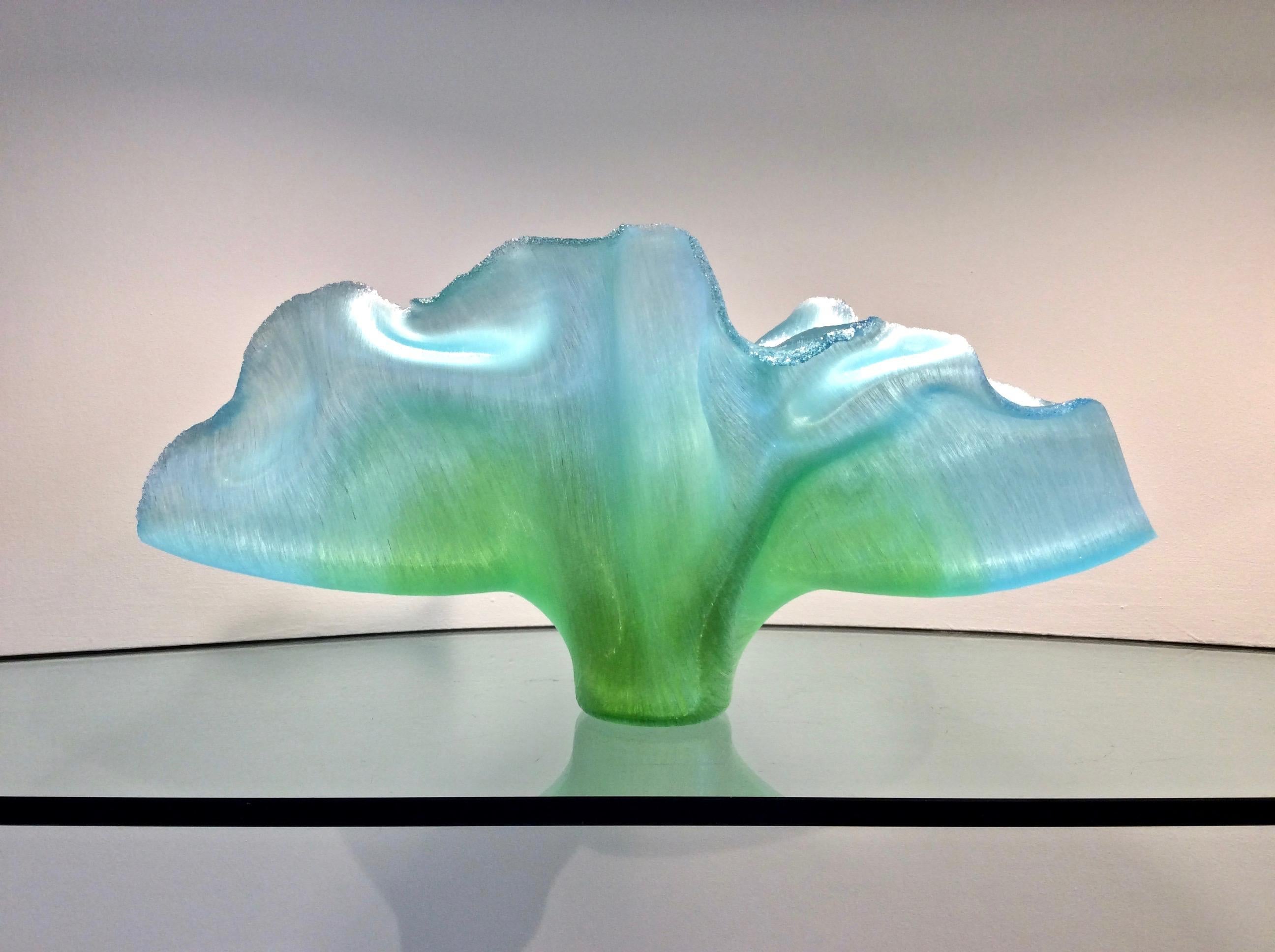 Americano Scultura di vetro unica nel suo genere,  Ondeggiare  da Toots Zynsky, 2019 in vendita