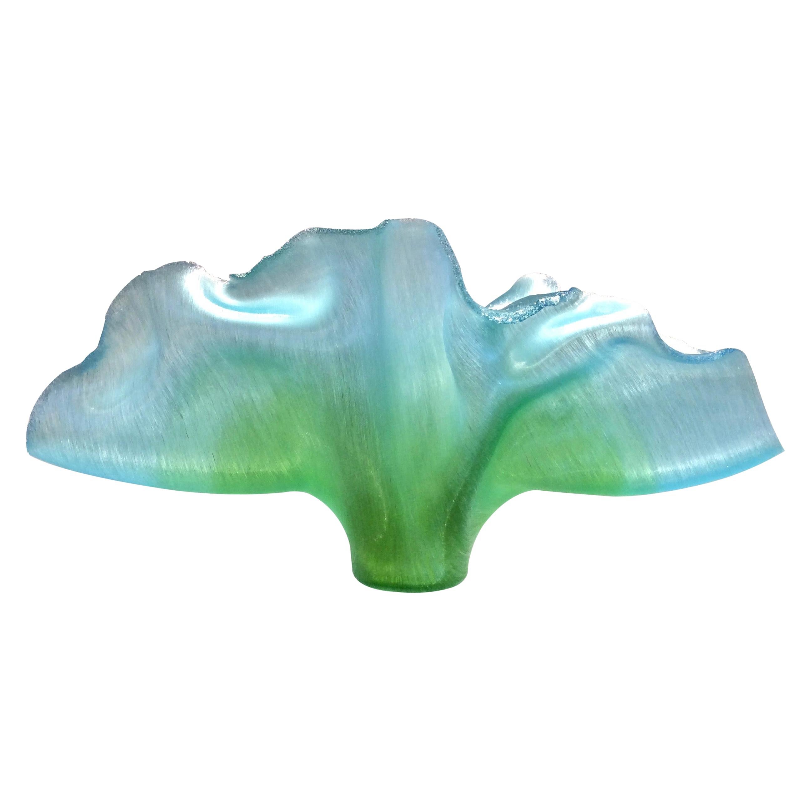 Unique Glass Sculpture,  'Ondeggiare'  by Toots Zynsky, 2019