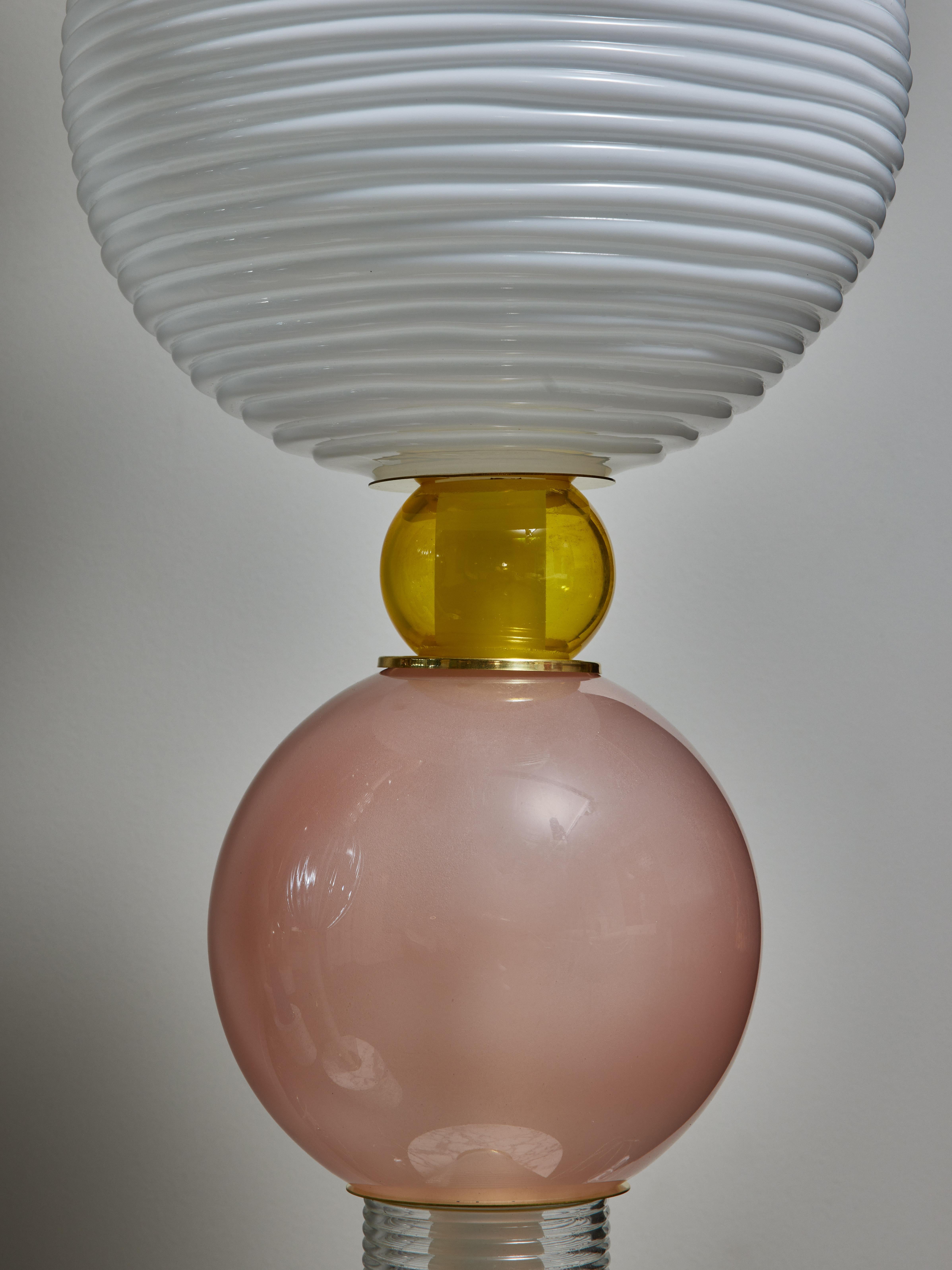 Unique Glass Totem Floor Lamps by Glustin Luminaires In New Condition For Sale In Saint-Ouen, IDF