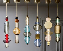 Unique Glass Totem Suspensions by Glustin Luminaires