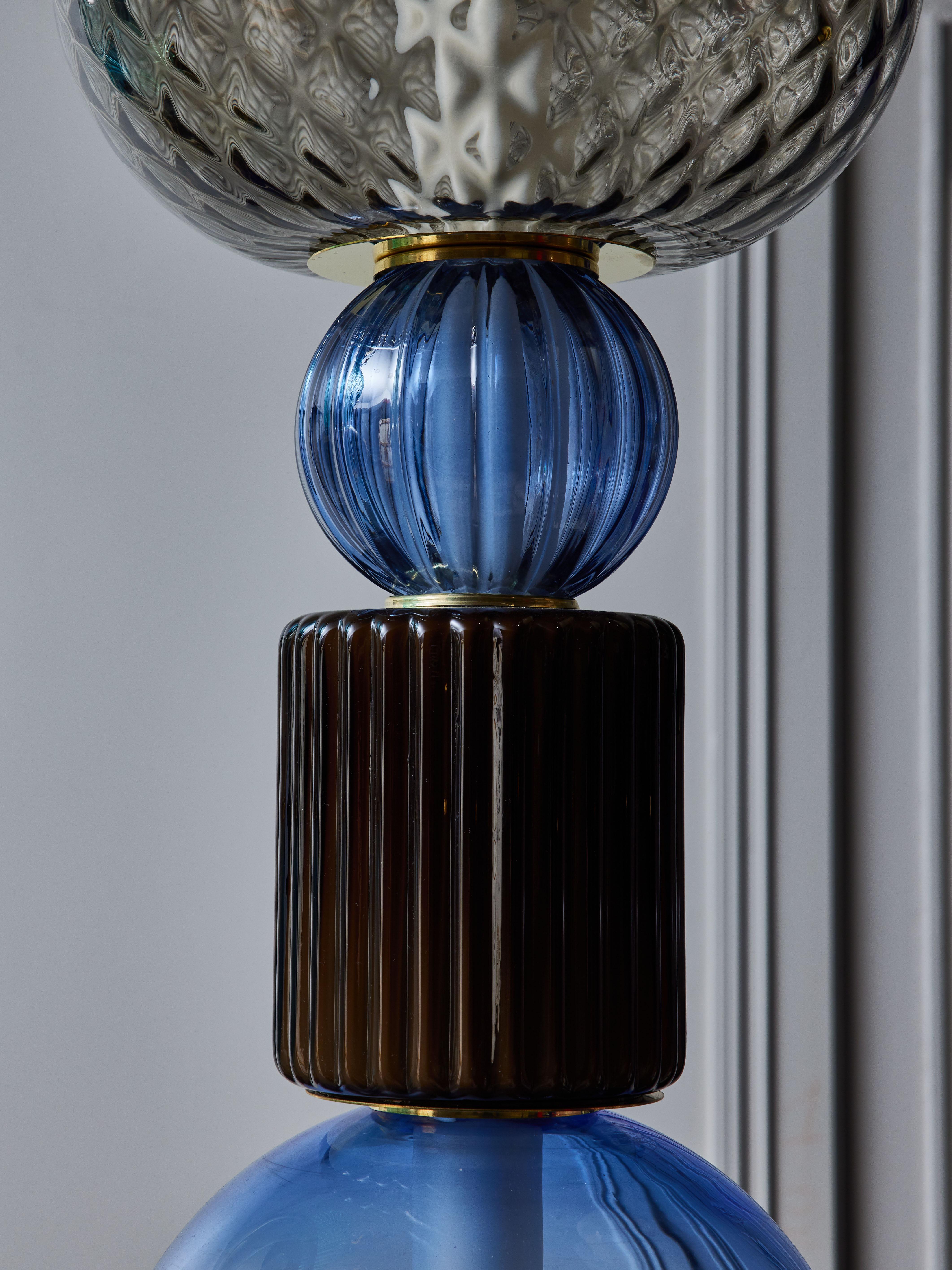 Unique Glass Totem Suspensions by Glustin Luminaires For Sale 1