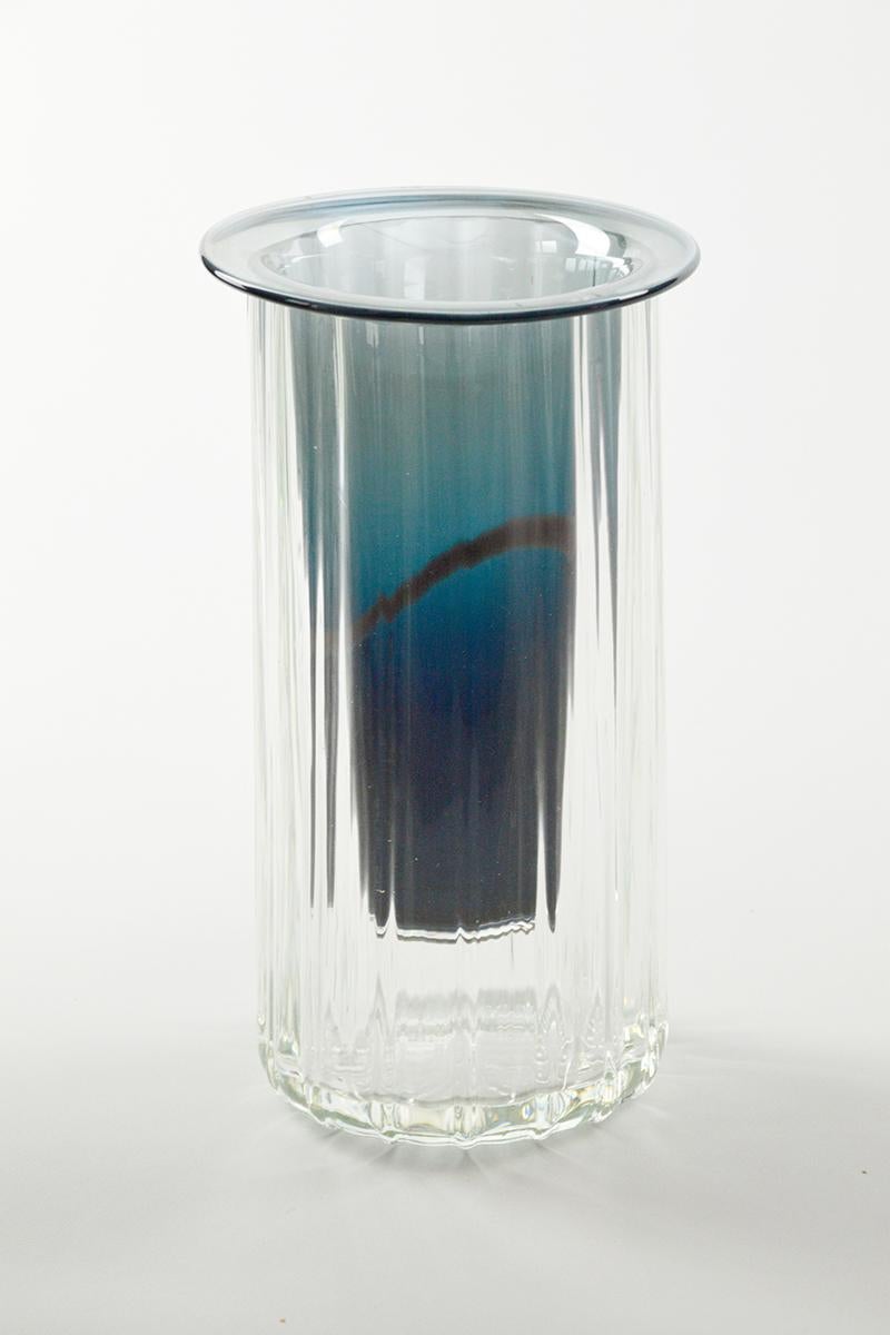Français Vase en verre unique de l'Atelier George en vente