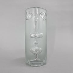 Unique Glass Vase 'Face' Designed by Adolf Matura, Model 3484
