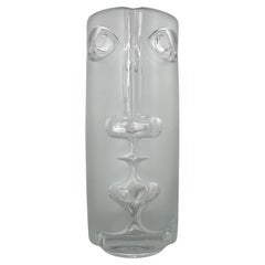 Unique Glass Vase 'Face' Designed by Adolf Matura, Model 3484