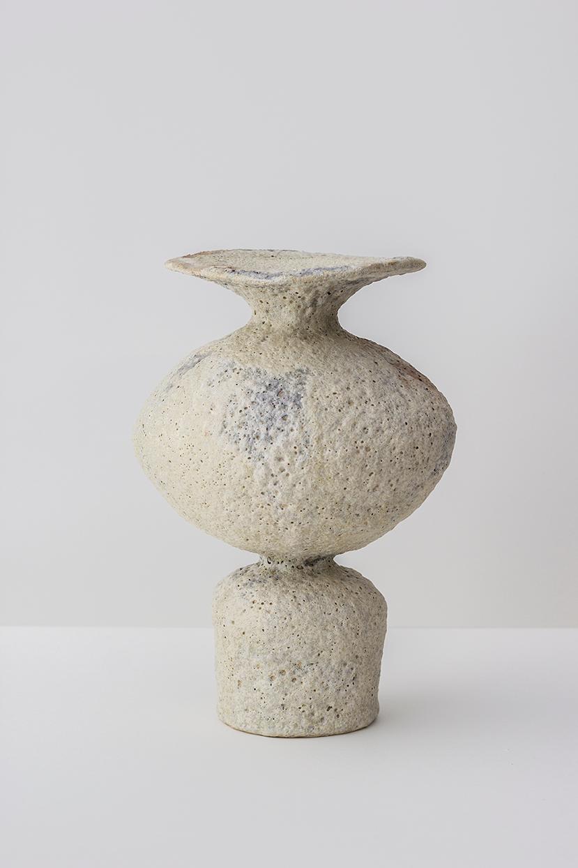 Spanish Isolated Unique Glaze Stoneware Vase, Raquel Vidal and Pedro Paz