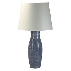 Einzigartige Lampe aus glasierter Keramik von Dominique Baudart, Vallauris, Frankreich