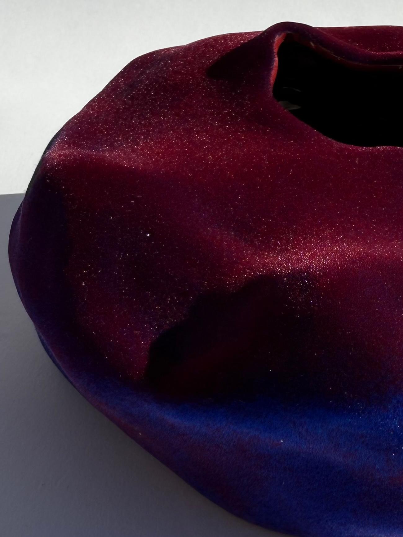 Américain Bol en soie émaillée unique de Justyna Bugajczyk en vente