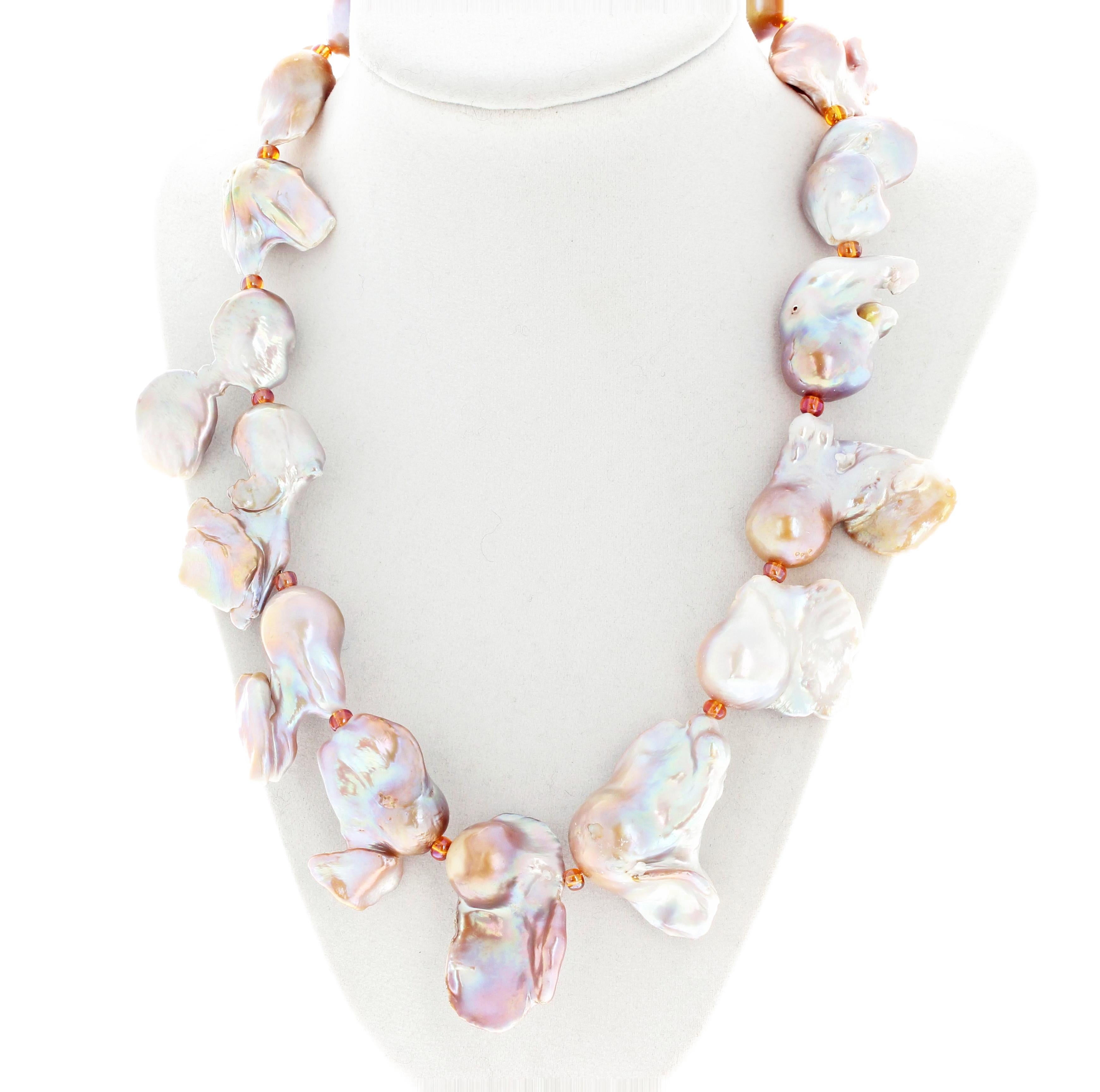 large baroque pearl necklace