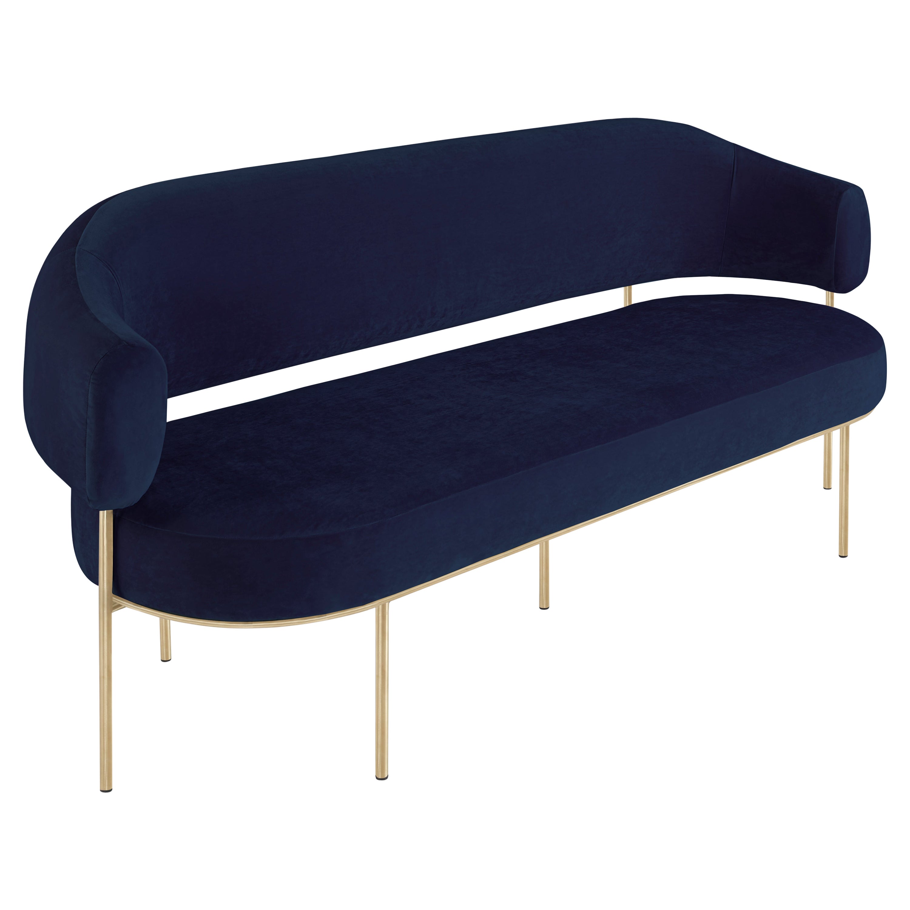 Einzigartiges Krest-Sofa aus Gold von Hatsu