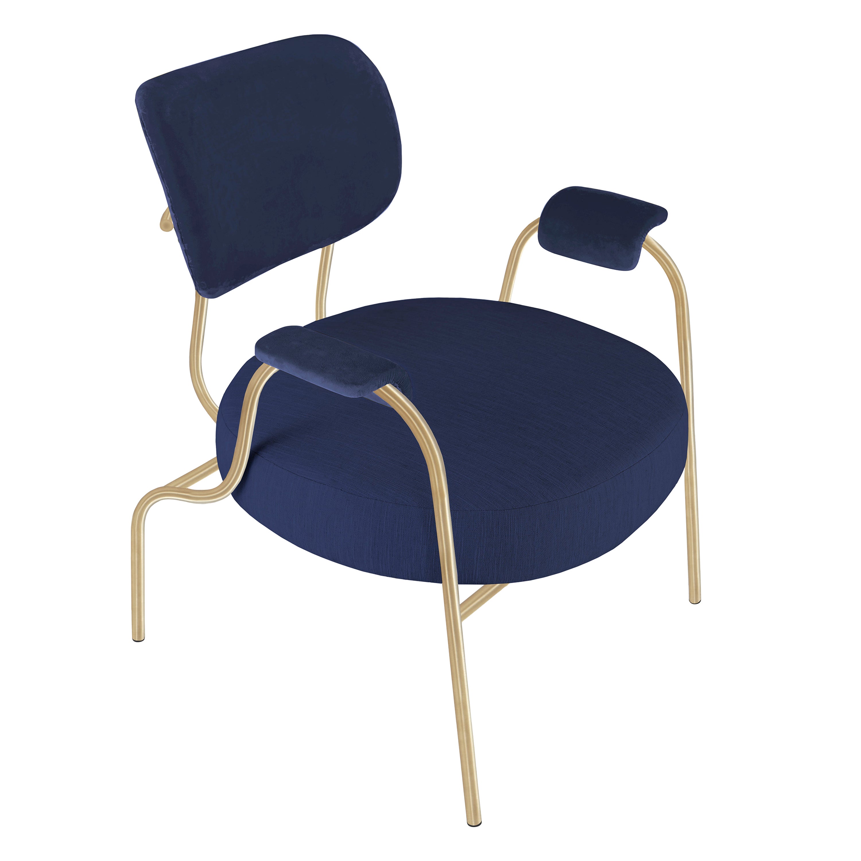 Unique Gold Nami Chair by Hatsu For Sale