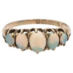 Unique gold ring with opals, Great Britain, 1897.