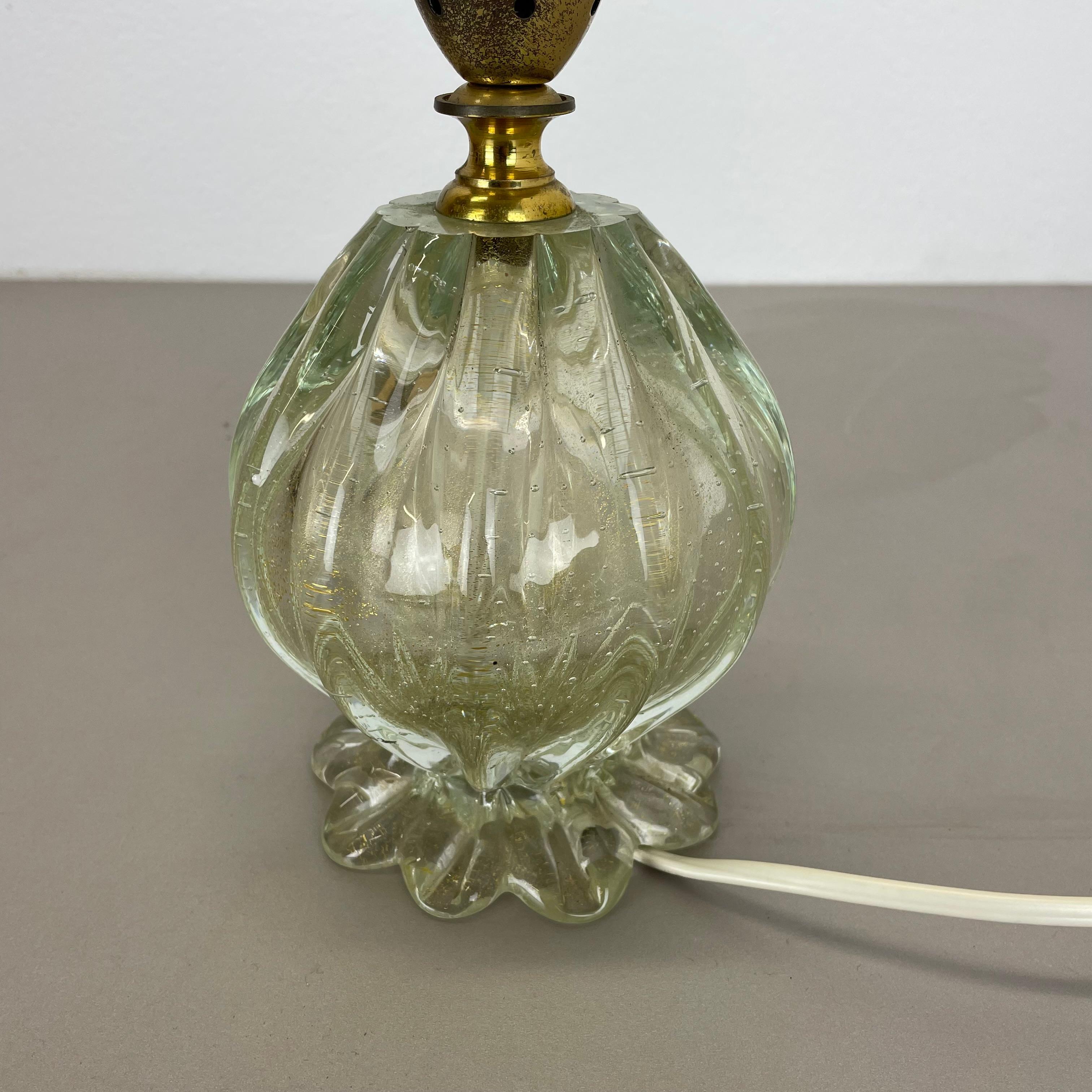 unique bulle d'or verre Murano Barovier&Toso attr. Lights,  Italie 1960 en vente 7