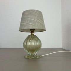 unique golden bubble Murano glass Barovier & Toso attr. Table Light,  Italy 1960