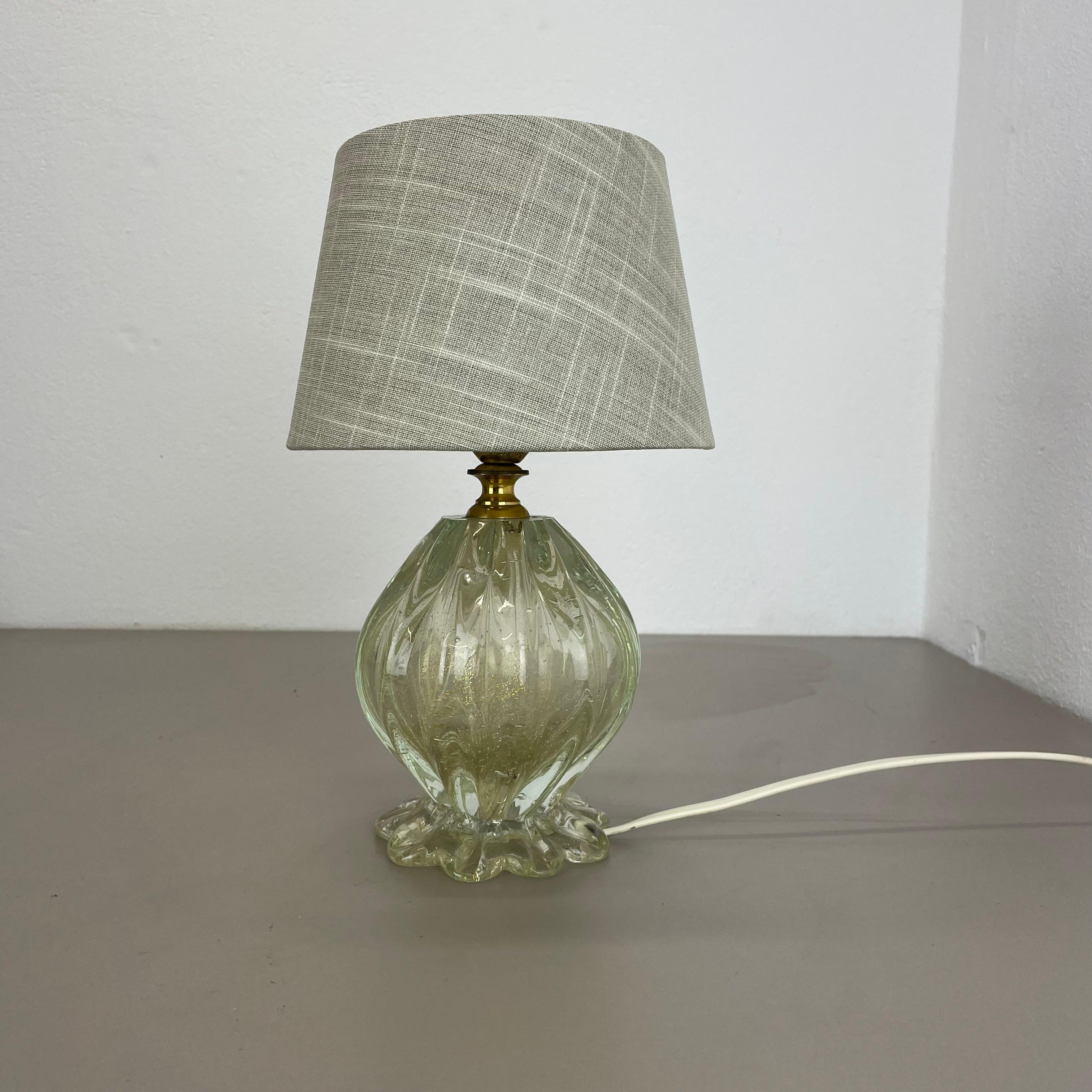 Mid-Century Modern unique bulle d'or verre Murano Barovier&Toso attr. Lights,  Italie 1960 en vente