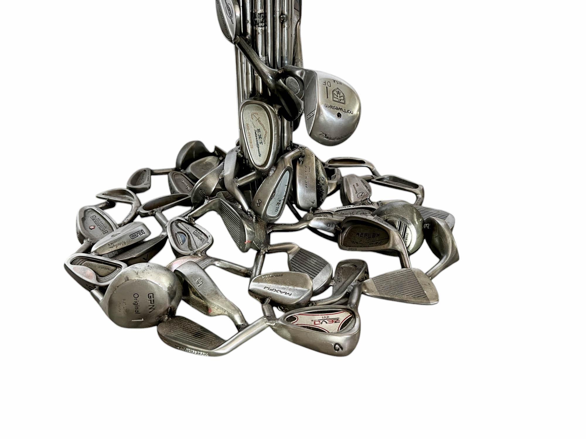 Escultura única de lámpara de pie con temática de golf en venta 11