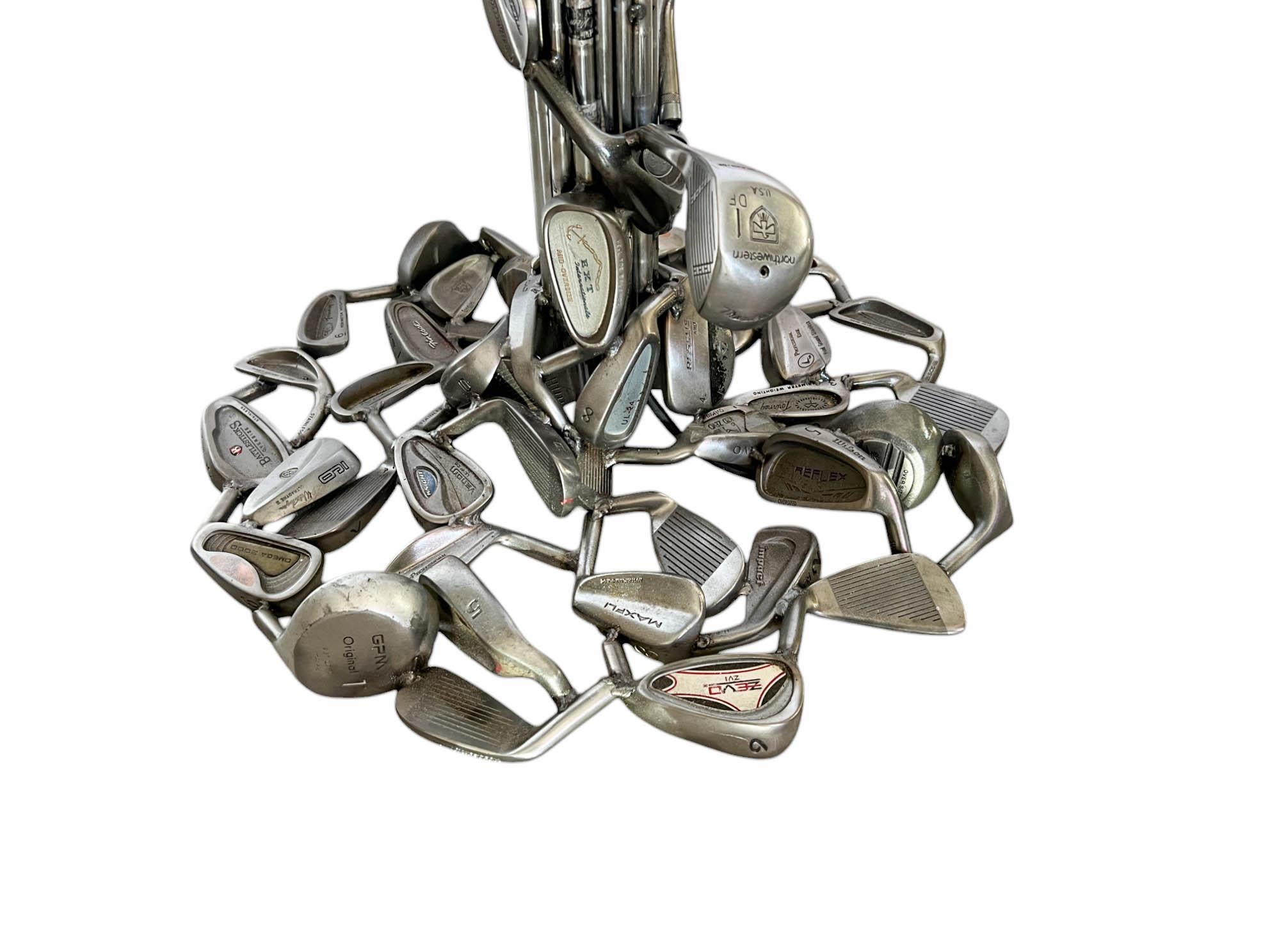 Escultura única de lámpara de pie con temática de golf en venta 12