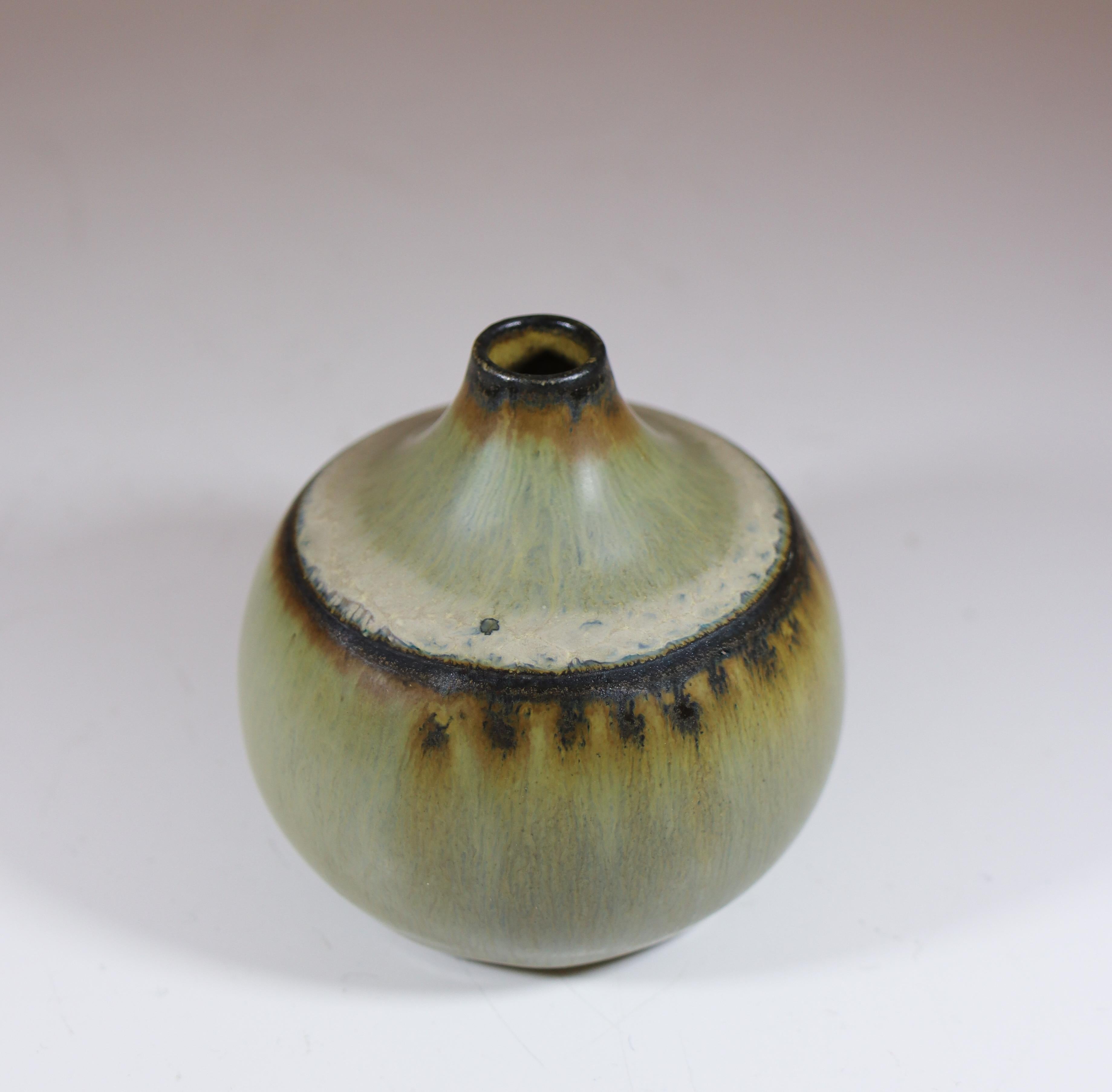 Metà XX secolo Vaso unico in gres grigio, Carl-Harry Stålhane, Rörstrand, metà del secolo scorso in vendita