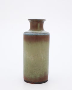 Green ceramic Vase, Carl-Harry Stålhane, Rörstrand, Mid-Century Vintage