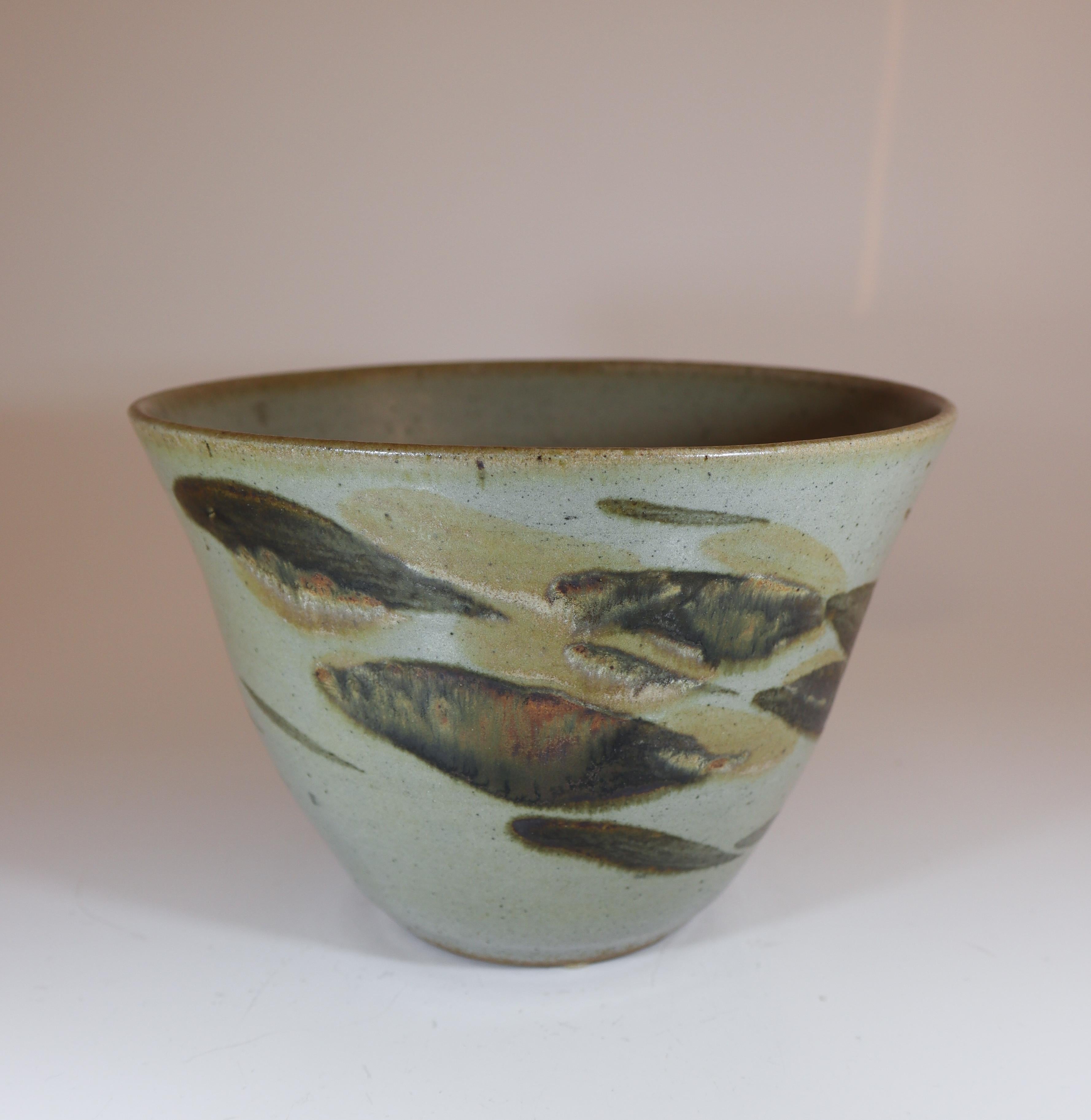 Cuenco único de gres gris, Carl-Harry Stålhane, Designhuset, 1985 Glaseado en venta