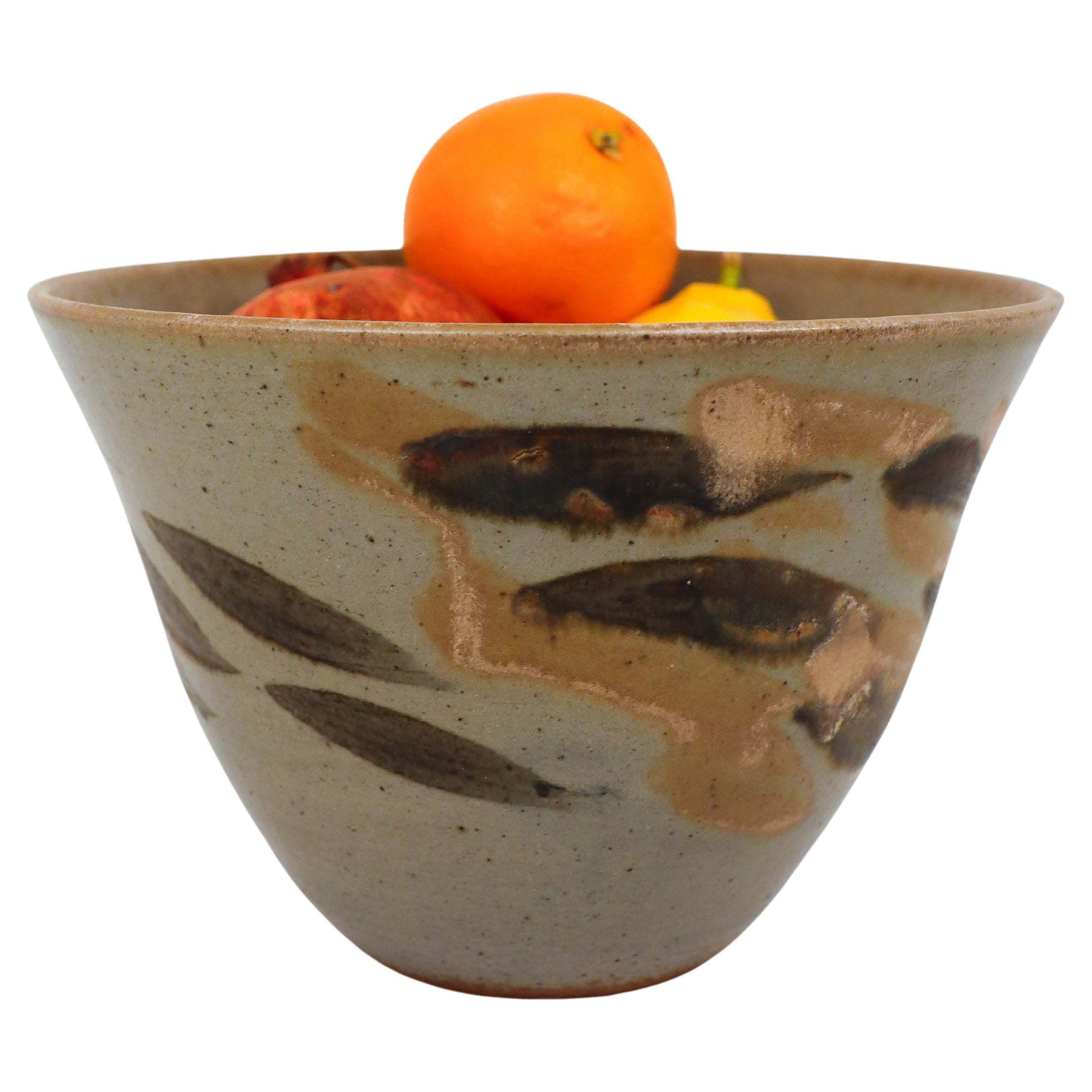 Unique Grey Stoneware Bowl, Carl-Harry Stålhane, Designhuset, 1985 For Sale