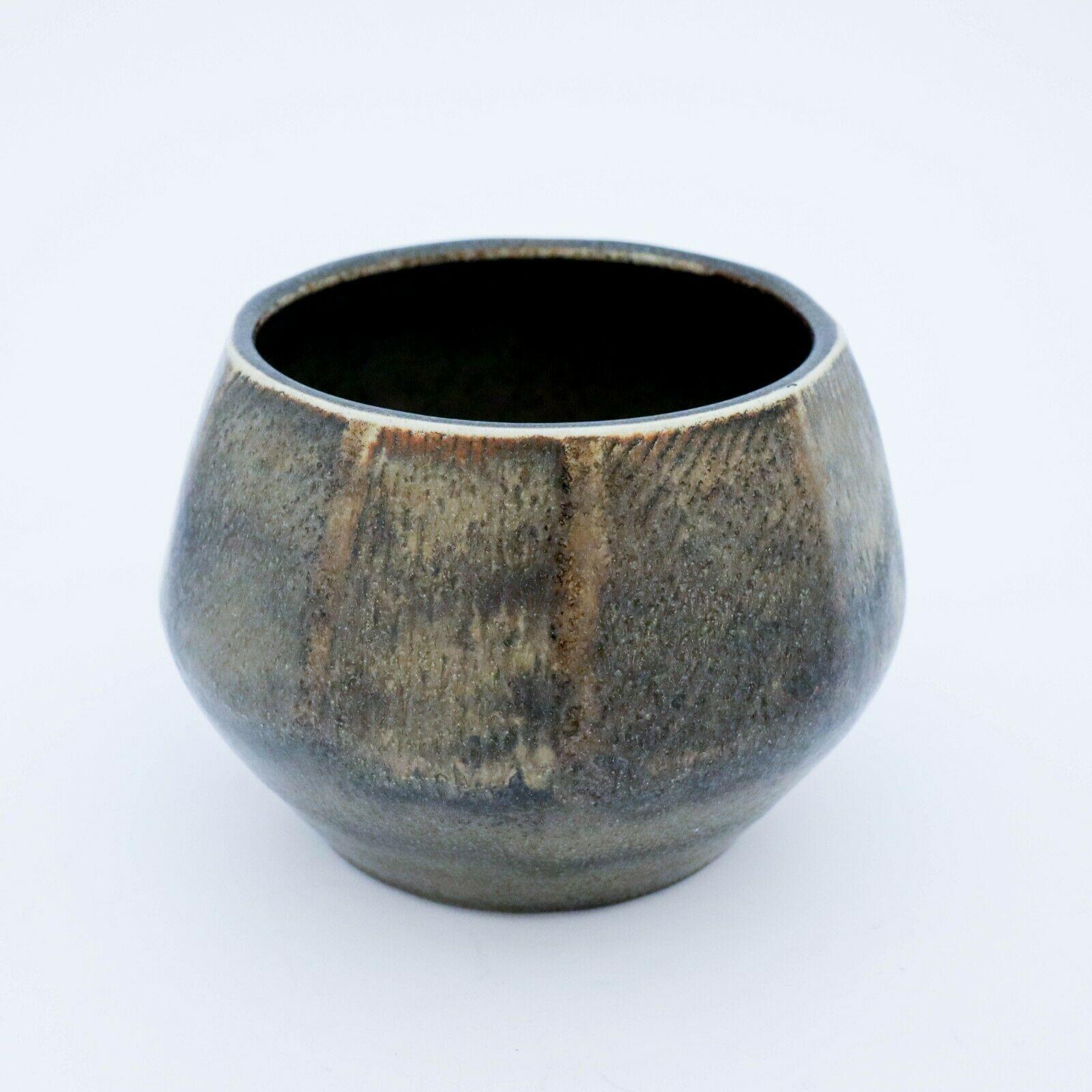 Scandinavian Modern Unique Grey Stoneware Vase, Carl-Harry Stålhane, Rörstrand, 1961 For Sale