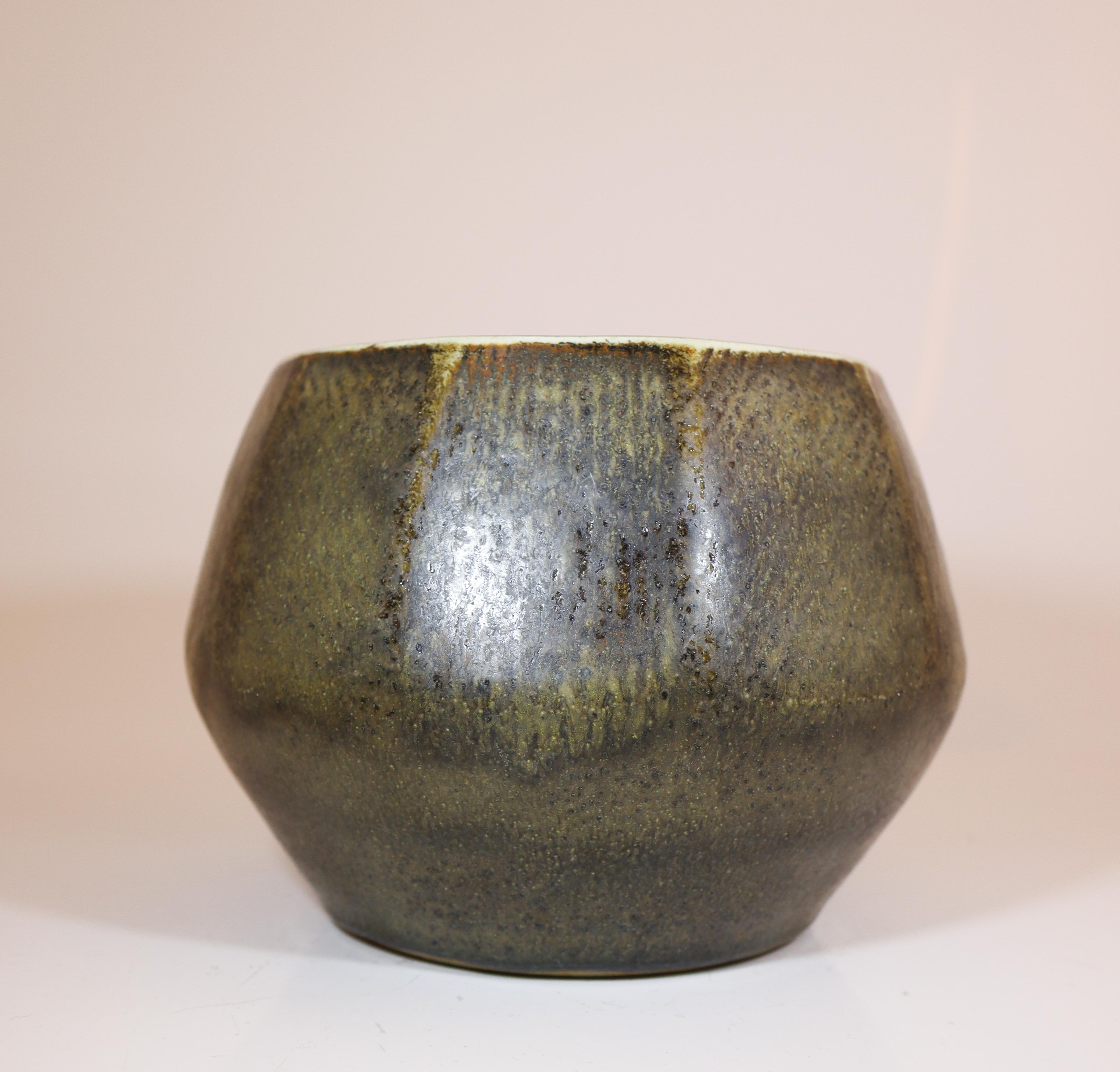 Smaltato Vaso unico in gres grigio, Carl-Harry Stålhane, Rörstrand, 1961 in vendita