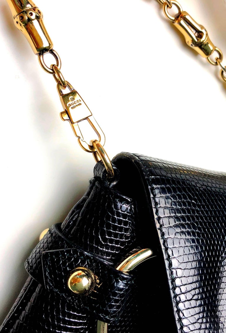 Gucci Vintage Brown Lizard Skin Clutch Bag – Amarcord Vintage Fashion