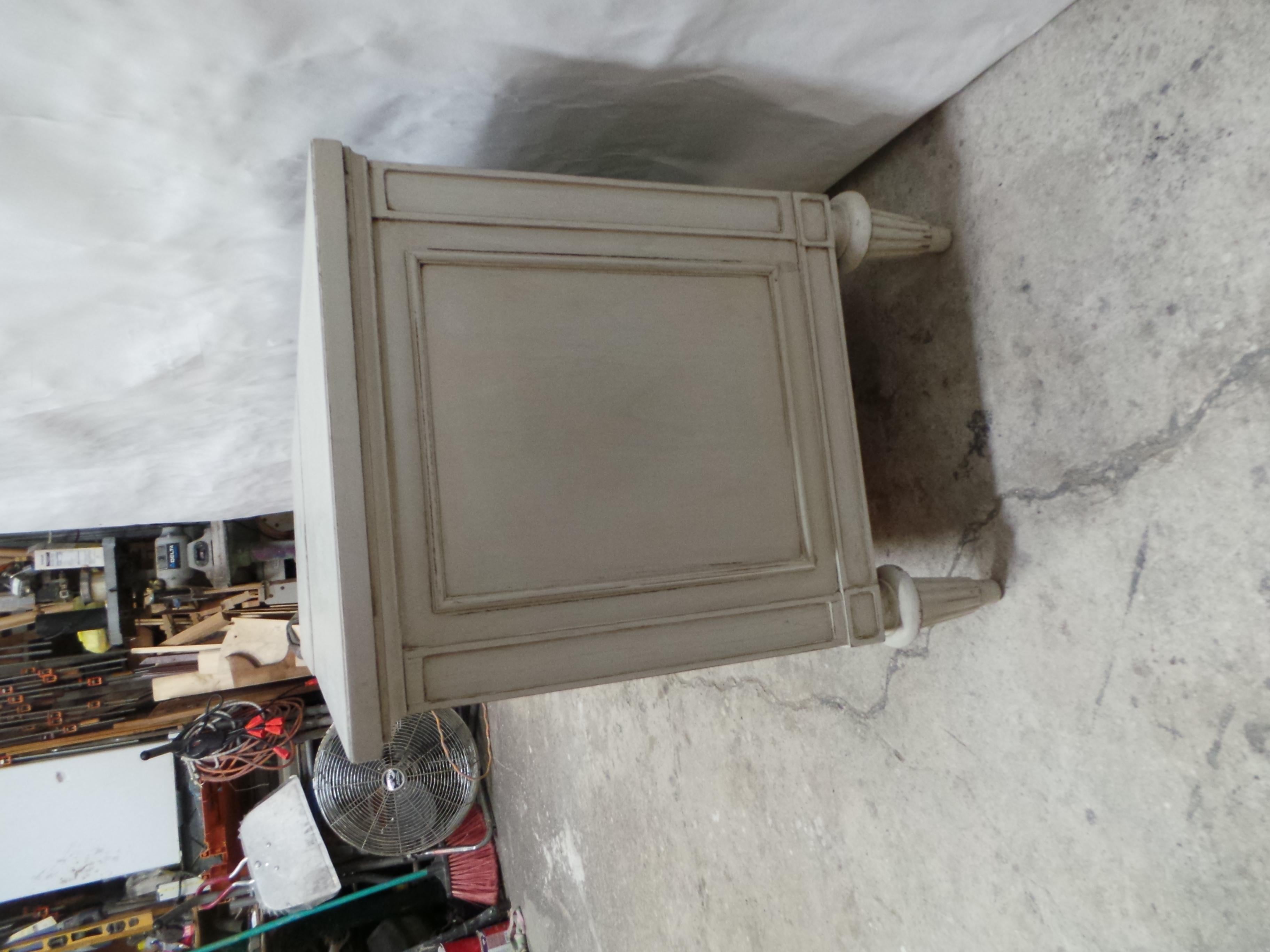 Wood Unique Gustavian  Style 2 Drawer Nightstands