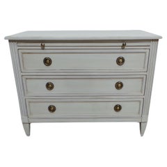 Vintage Unique Gustavian Style 3 Drawer Chest of Drawers