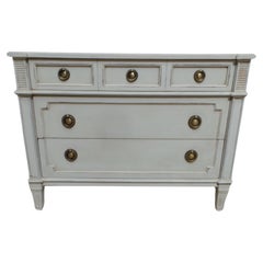 Unique Gustavian Style 3 Drawer Chest Of Drawers