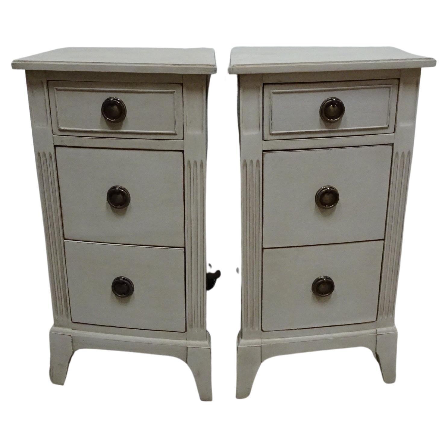Unique Gustavian Style Nightstands For Sale