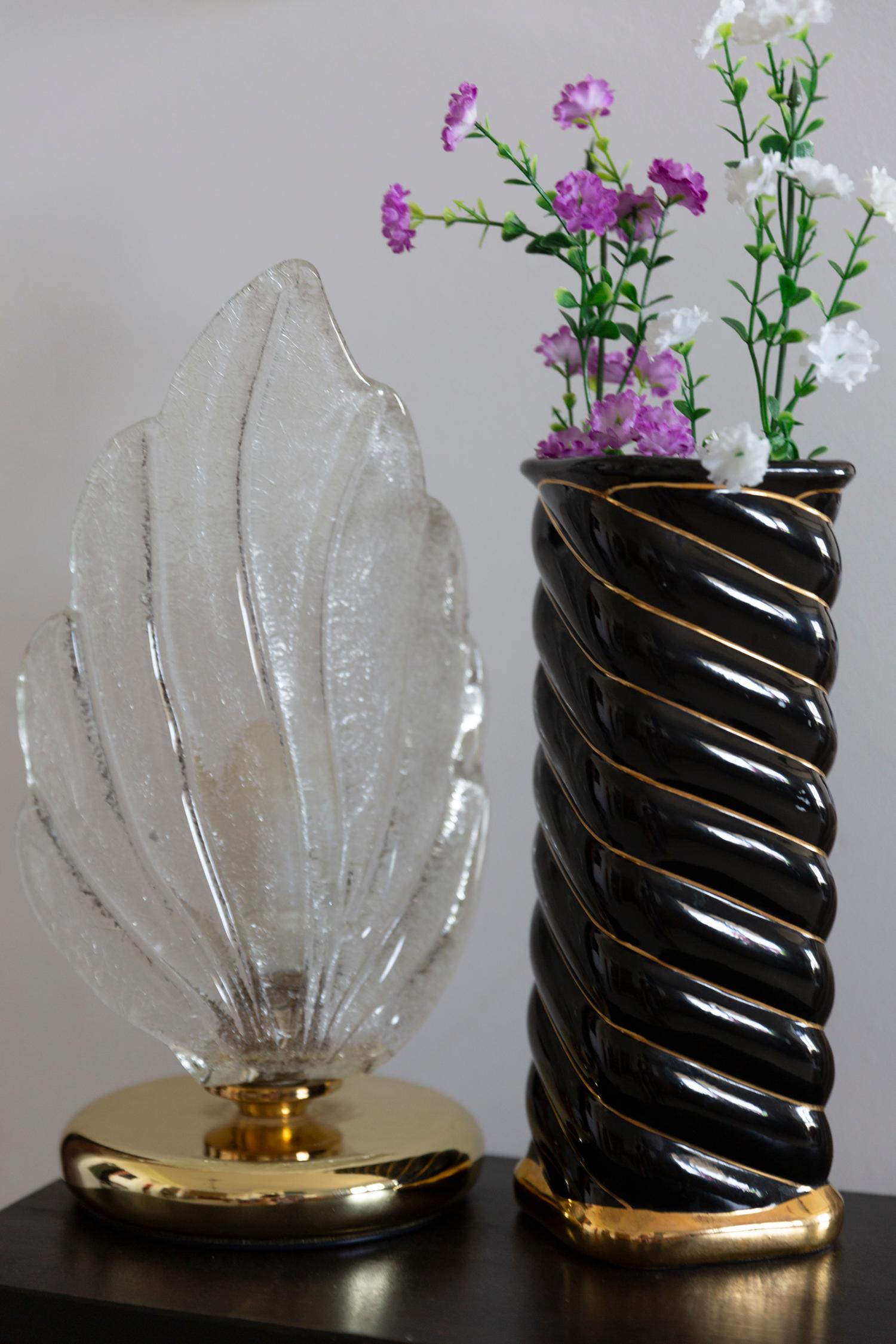 Unique Hand Black and Gold Ceramic Vase, 20th Century, Europe, 2000s For Sale 3