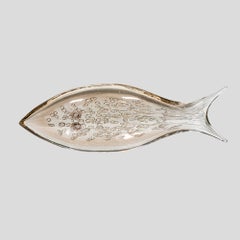 Einzigartige mundgeblasene Murano Bullicante Glasfisch-Skulptur von Alberto Dona