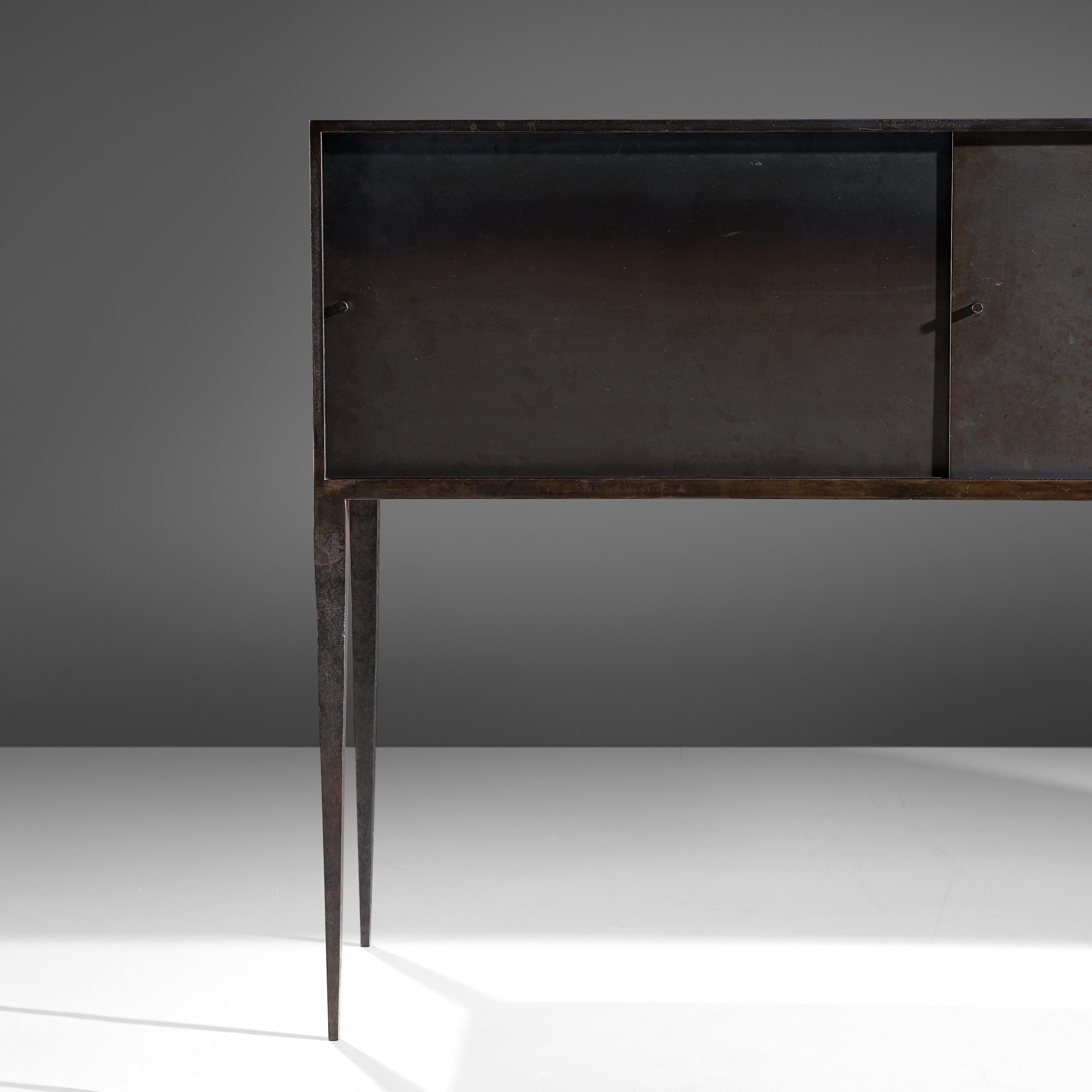 Contemporary Unique Handcrafted Belgian Sideboard in Wrought Iron by Idir Mecibah