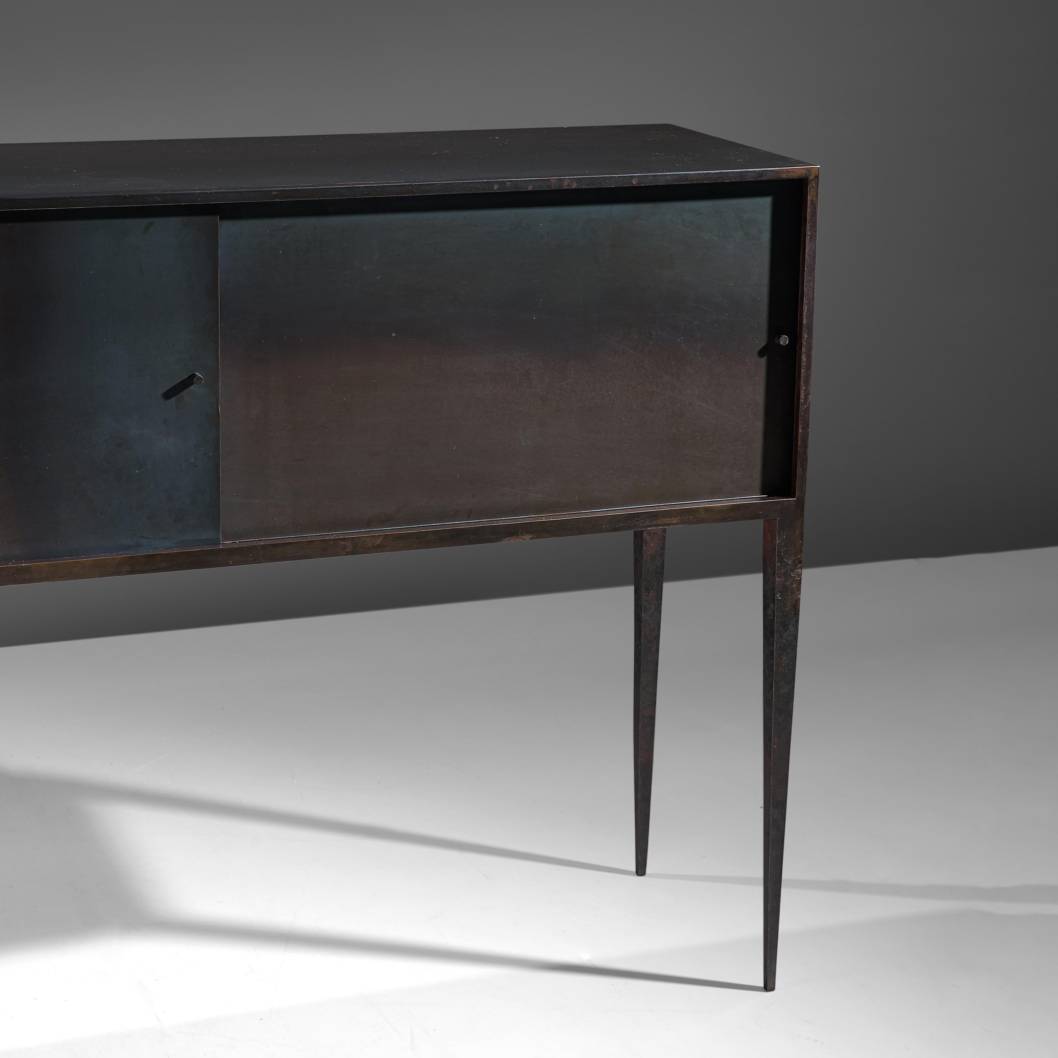 Unique Handcrafted Belgian Sideboard in Wrought Iron by Idir Mecibah 2