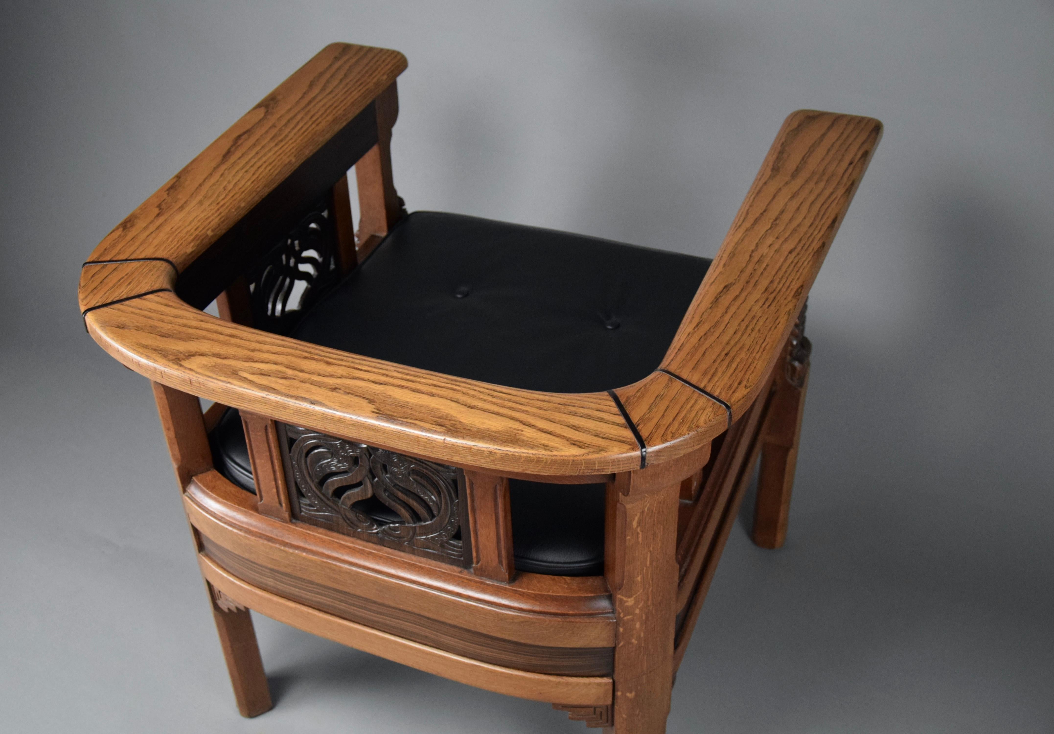 Einzigartiger Hand Made Art Deco Sessel von Lion Cachet im Angebot 9