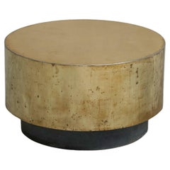 Mesa de centro única Hand Made de latón patinado años 70