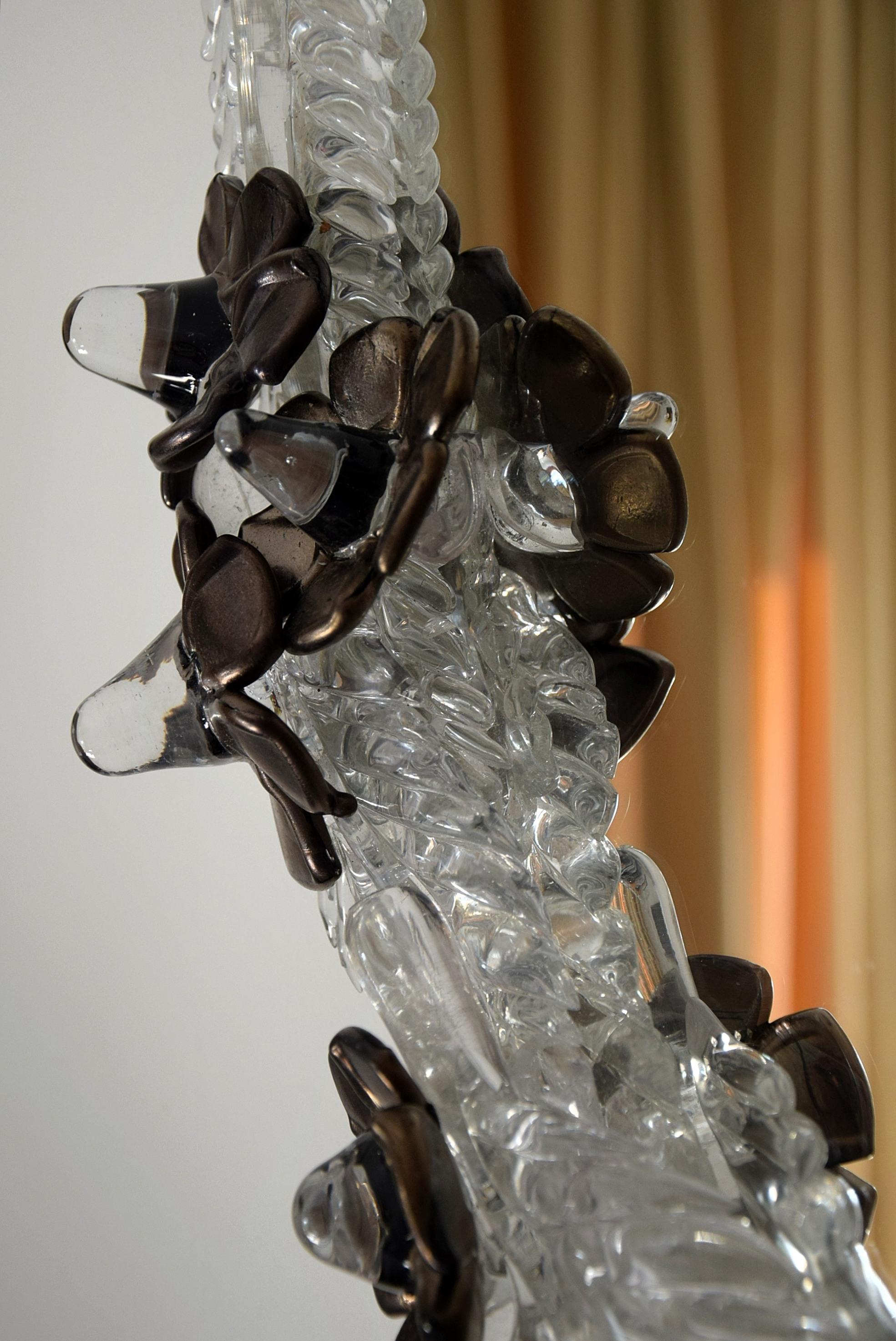 Modern Unique Handmade Glass Mirror by Artist Debby Eerens