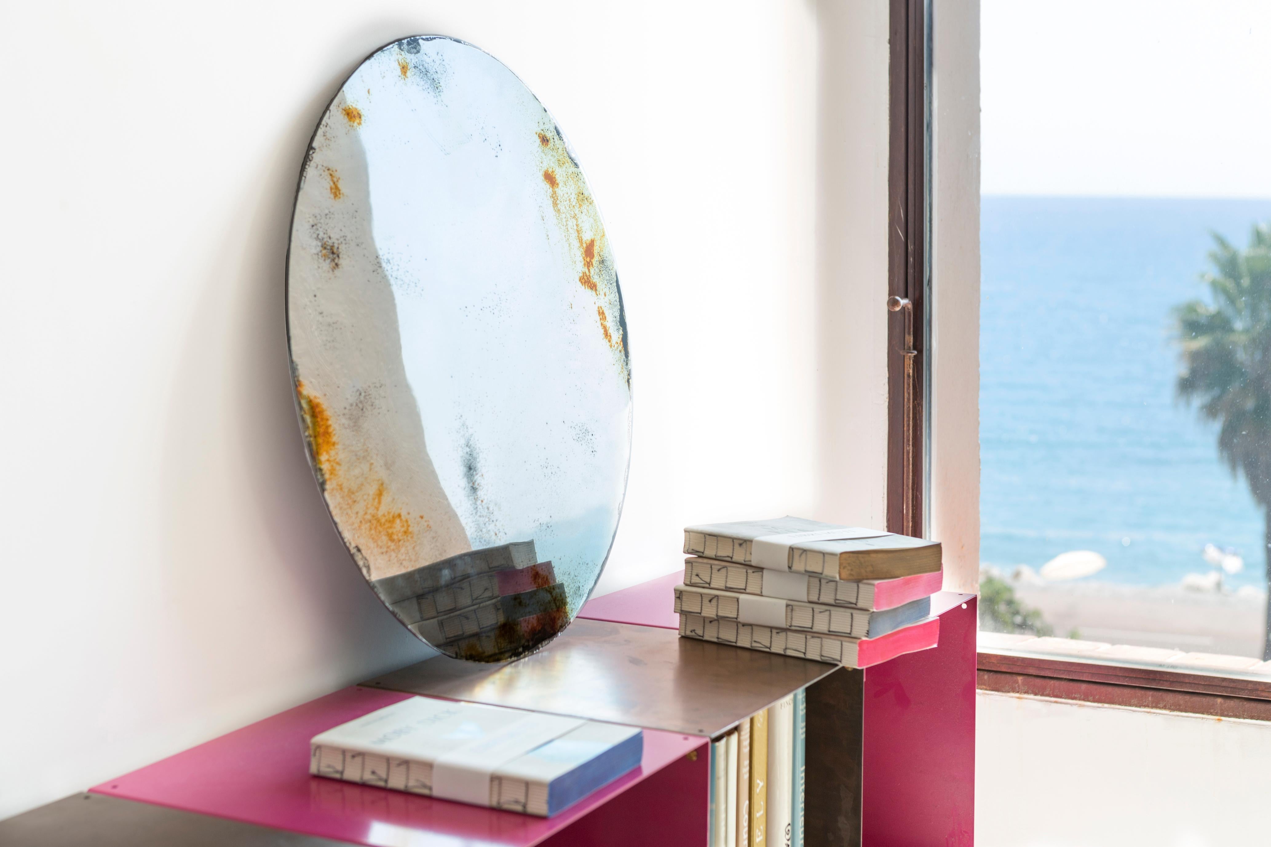 Contemporary Unique Handmade Grisaille Alice Mirror by Slow Design