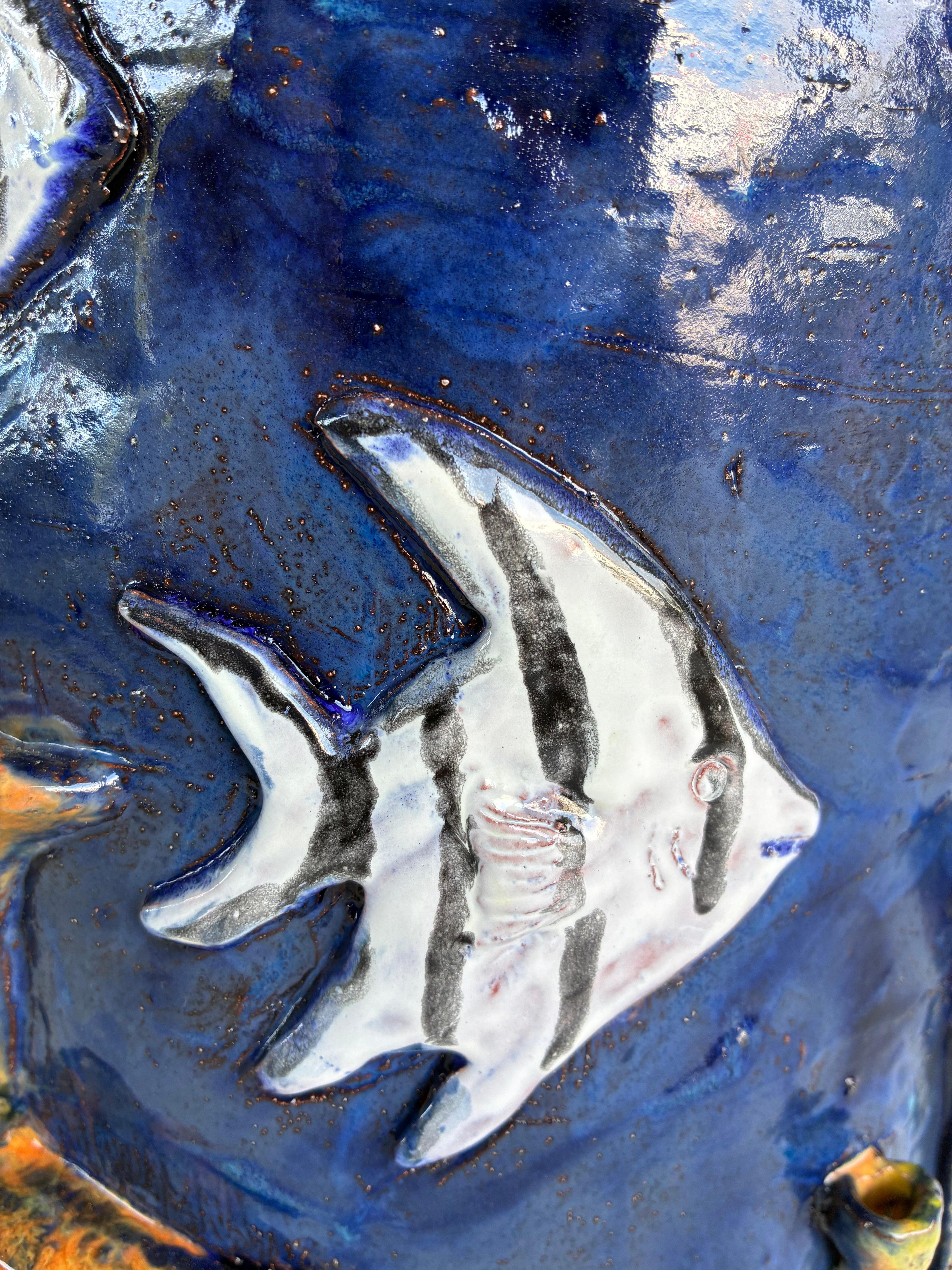 Unique Hand Made Sculptural Glazed Ceramic Umbrella Stand by Rexx Fischer 2024 (en anglais) en vente 4