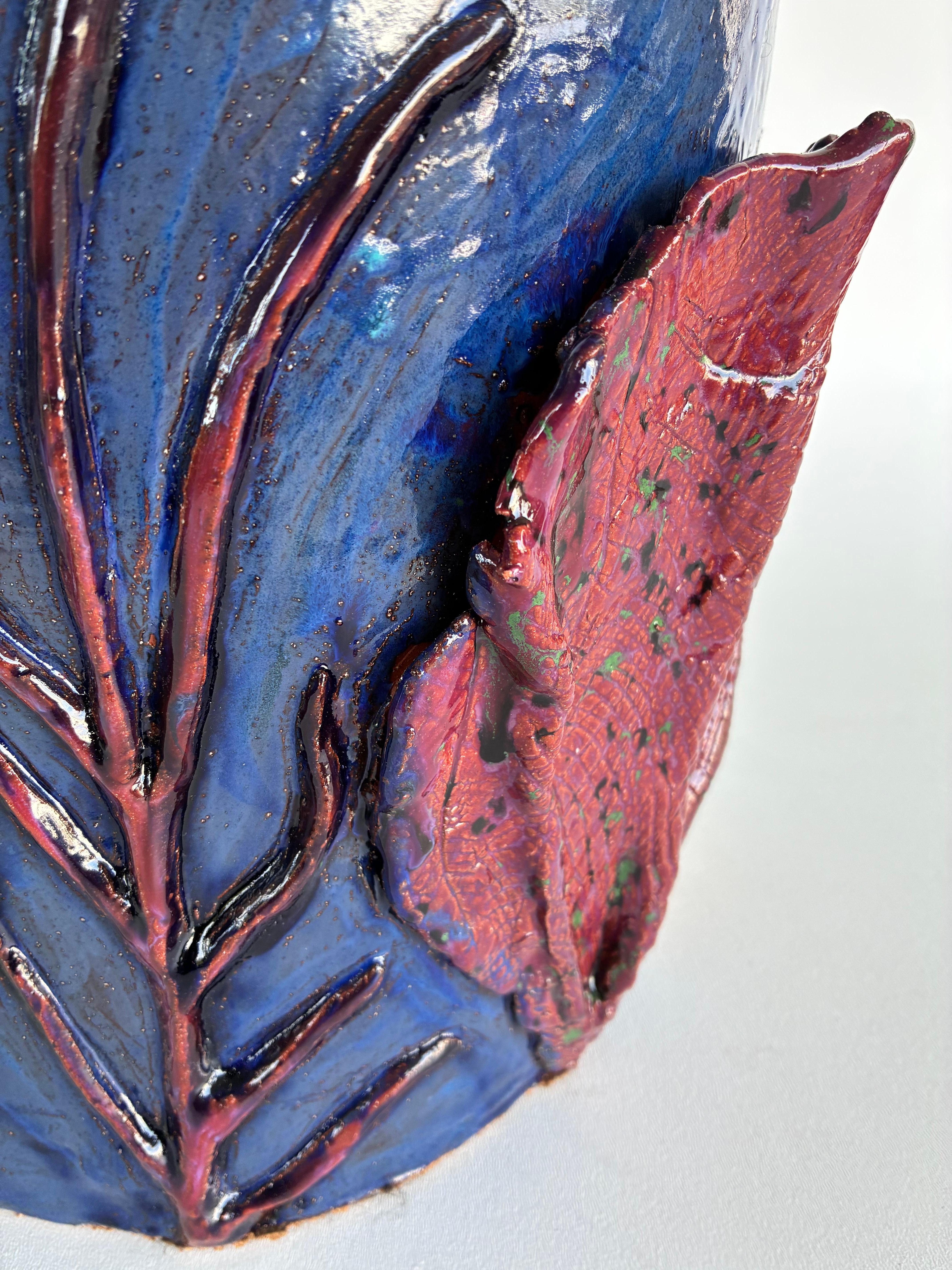 Unique Hand Made Sculptural Glazed Ceramic Umbrella Stand by Rexx Fischer 2024 (en anglais) en vente 1