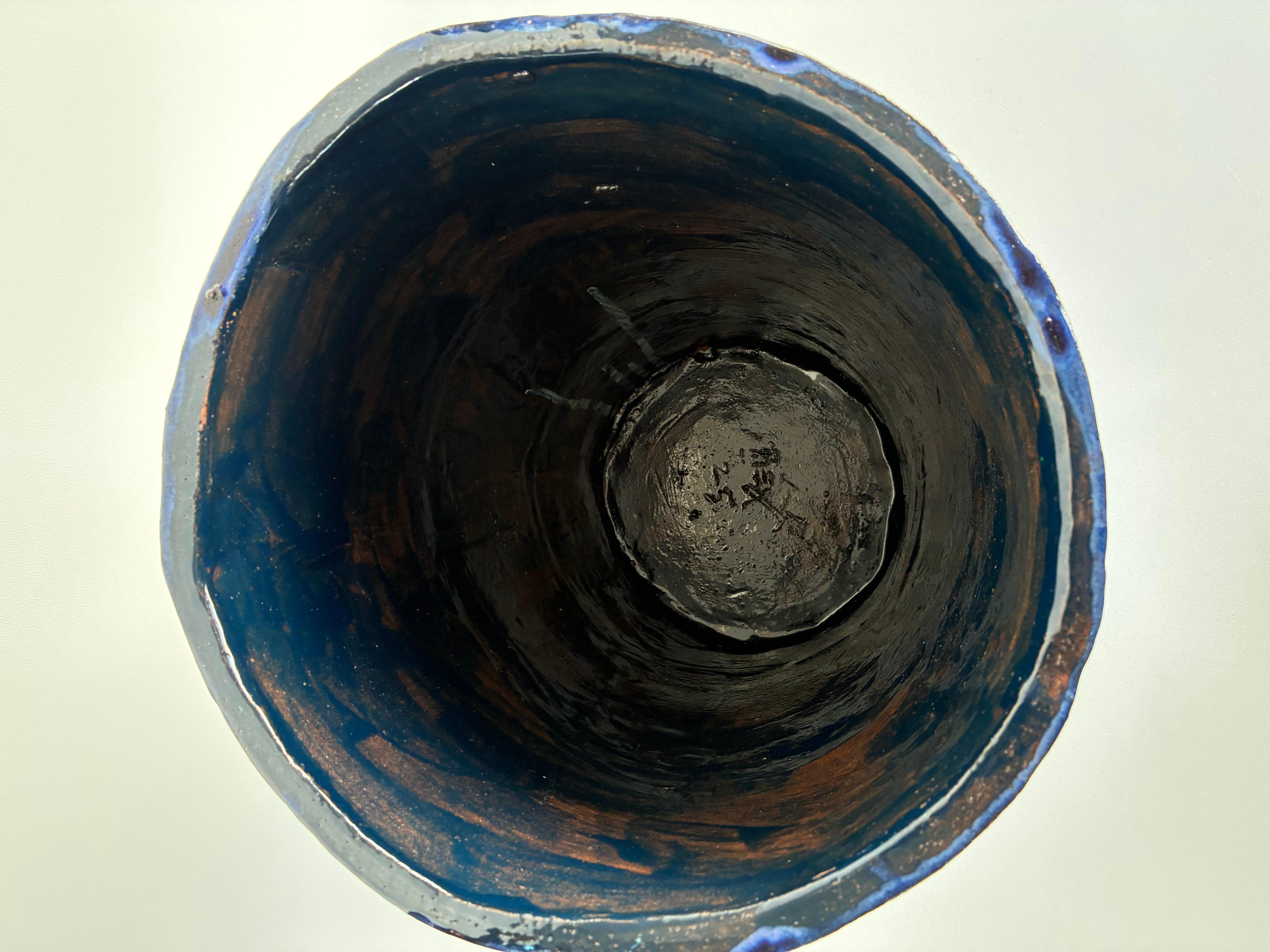 Unique Hand Made Sculptural Glazed Ceramic Umbrella Stand by Rexx Fischer 2024 (en anglais) en vente 2