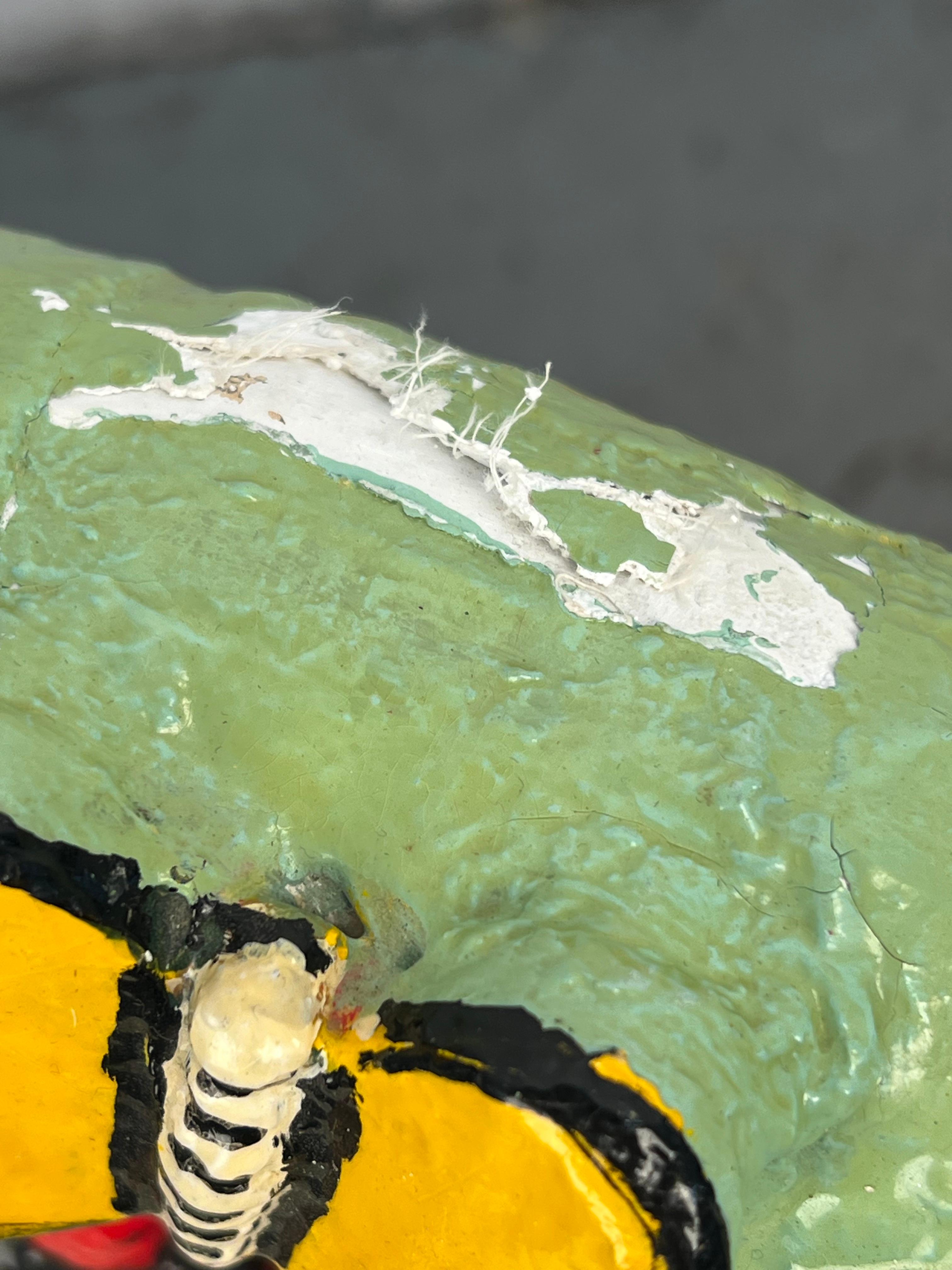 Chaise à bascule unique pour enfants, peinte à la main en vente 1