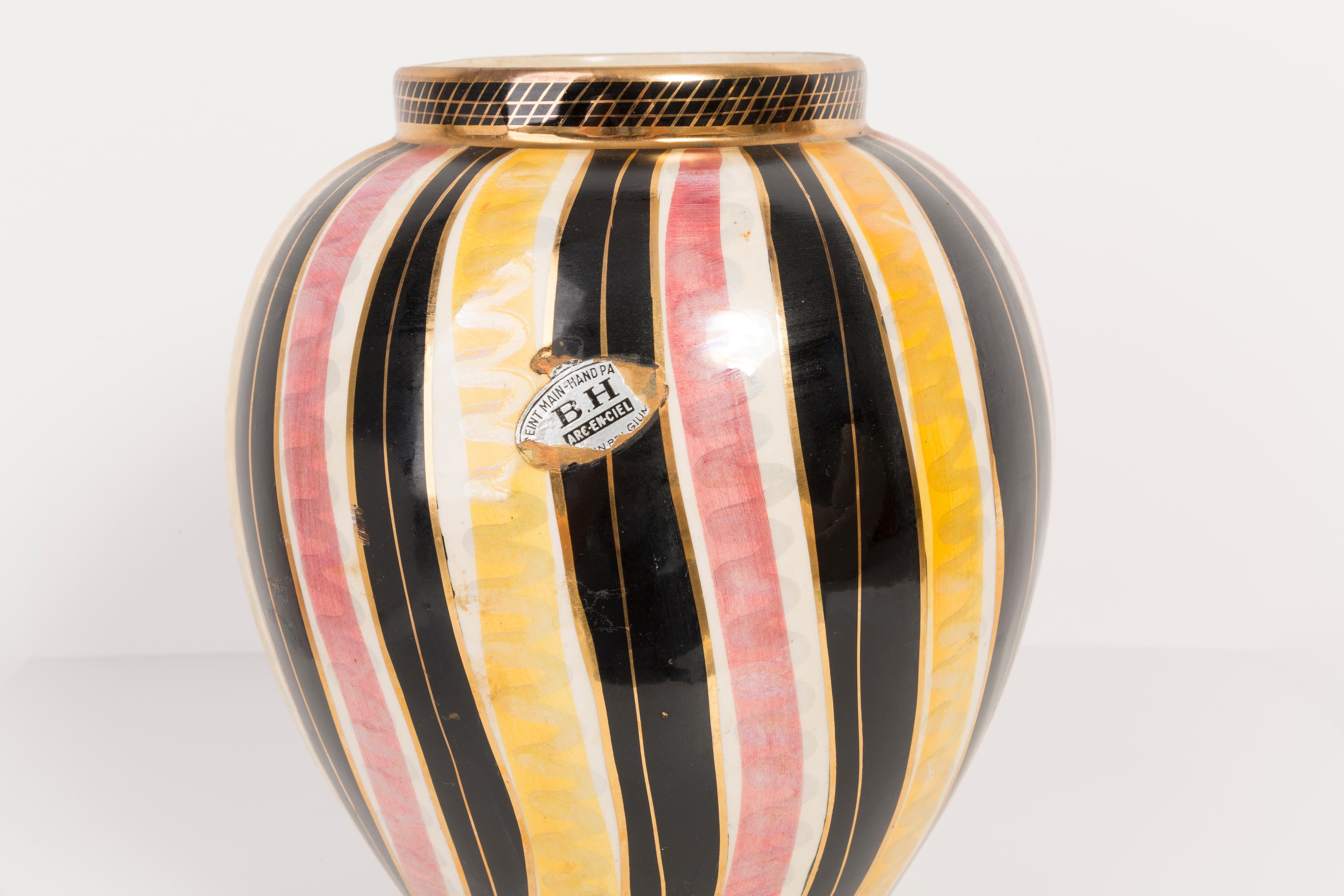 Unique Hand Painted Vase Box, 20th Century, Europe, 1960s 4